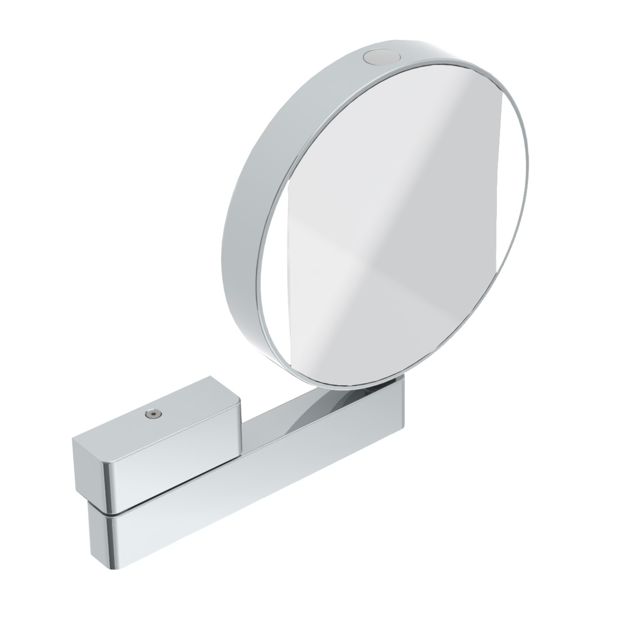 emco LED-Rasier- und Kosmetikspiegel, 1-armig, 3+7-fach, rund, D: 202 mm,