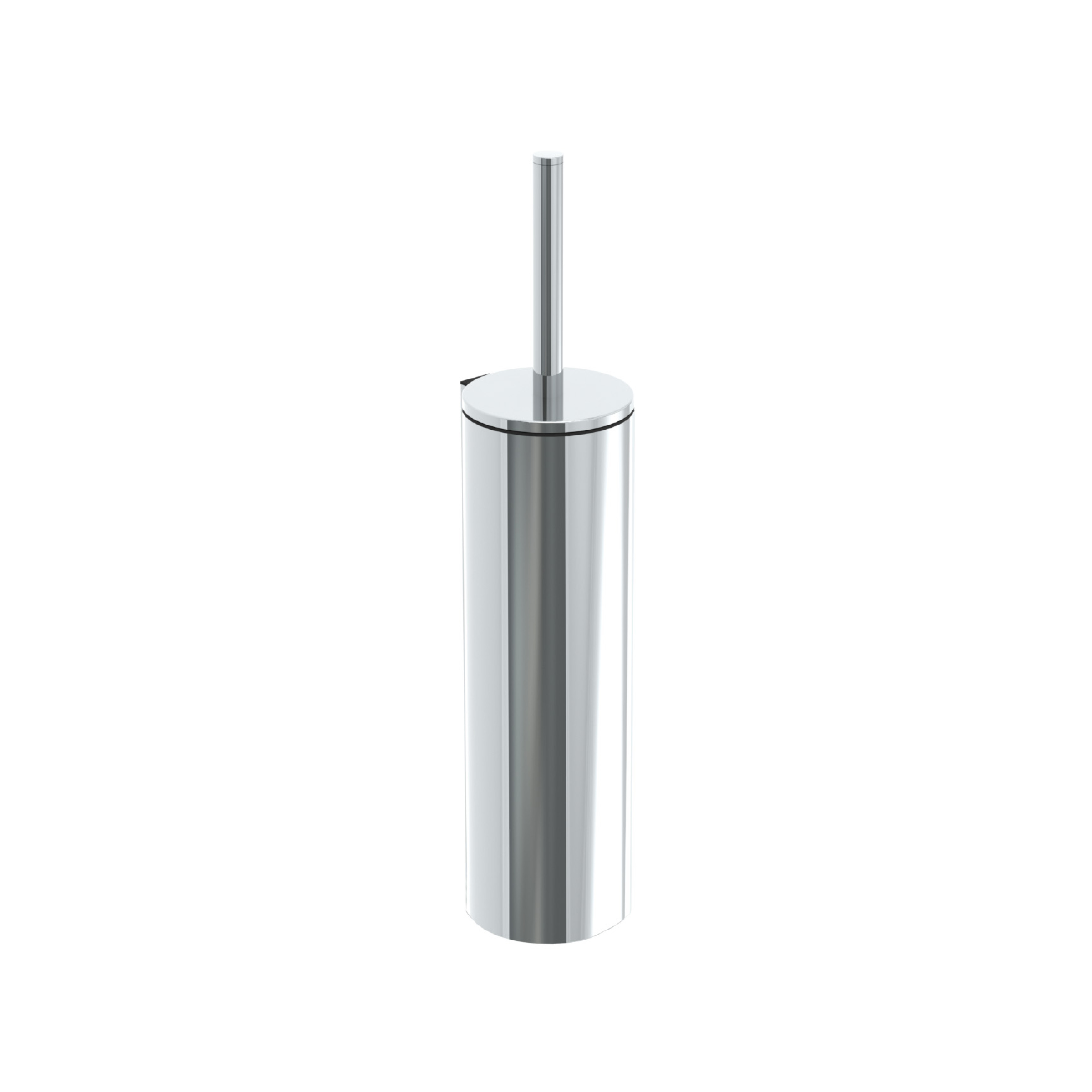 emco system 2 Bürstengarnitur, Behälter chrom, Stiel mit Deckel chrom