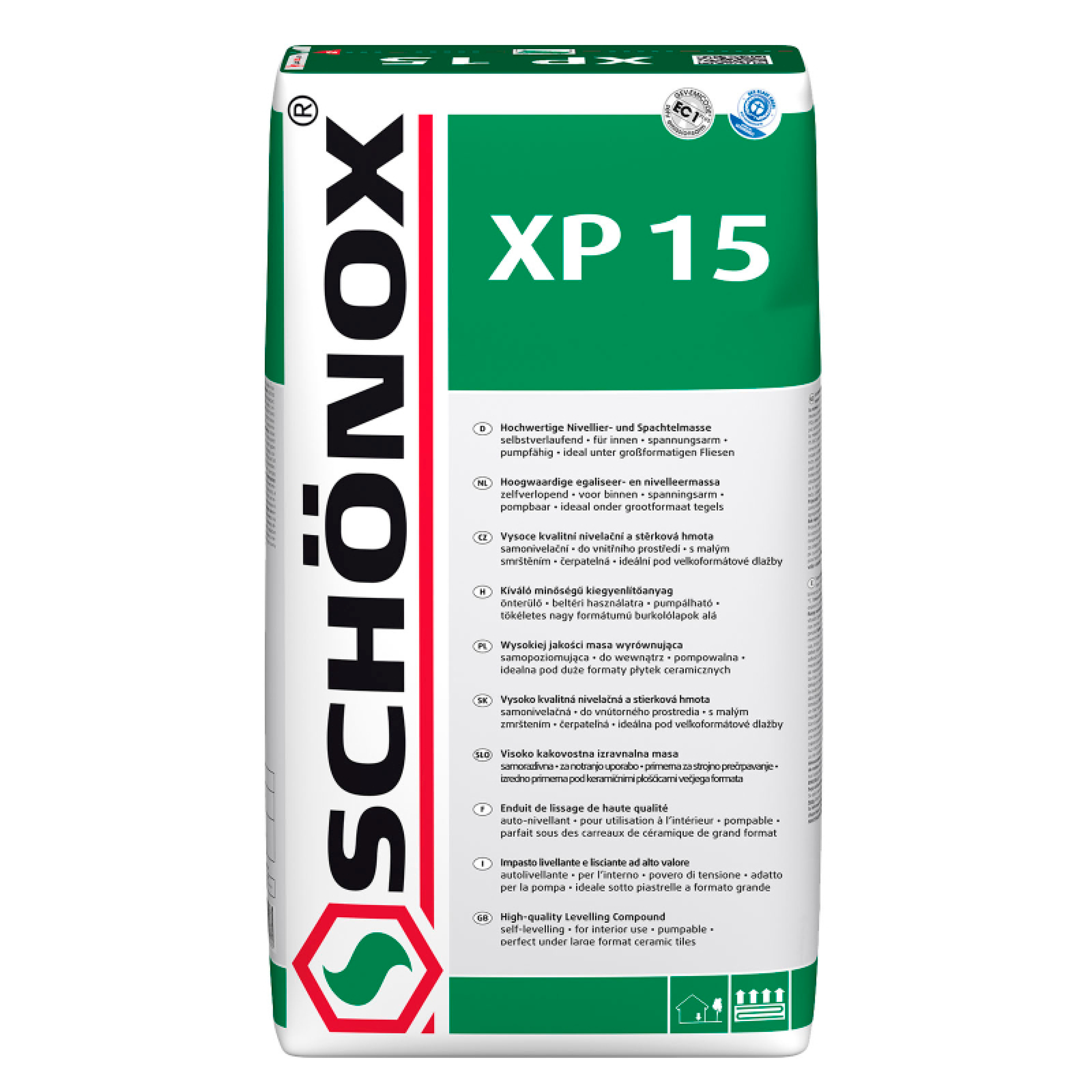 DK Glätt- und Nivelliermasse, Schönox XP 15, 25 kg
