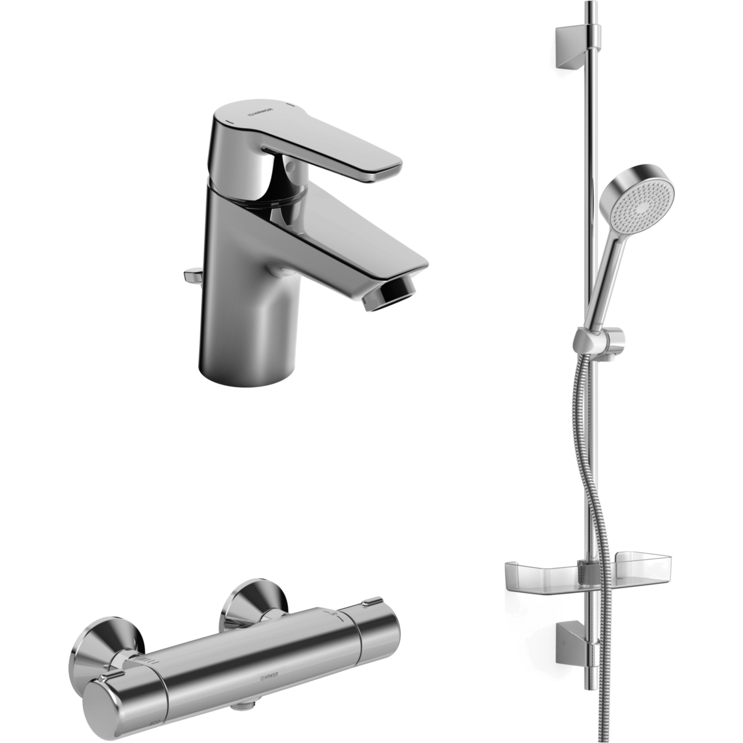 Hansa Brause-Set THM Hansapolo, 4653 0090 verchromt