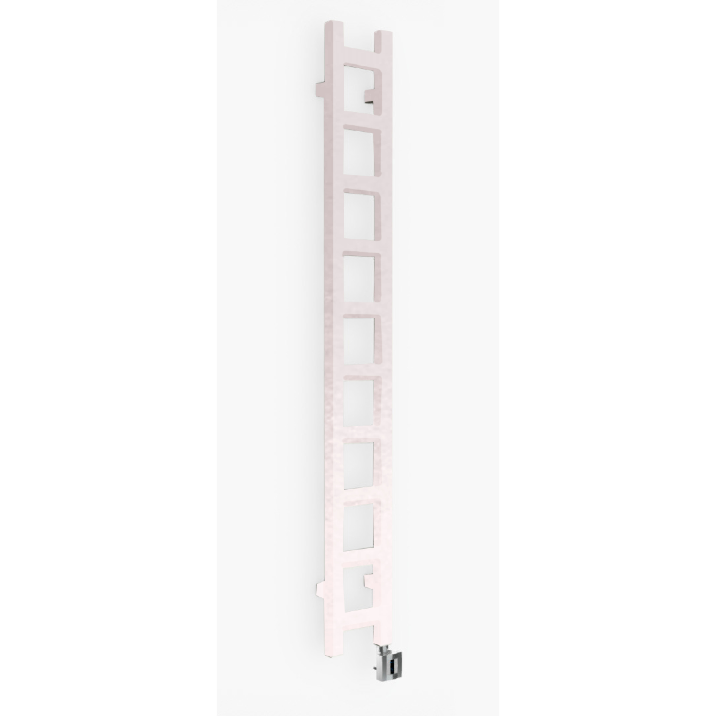 DK Badheizkörper Santa Epoxi, Standarda. H1280mm B200mm T80mm, weiße Wand