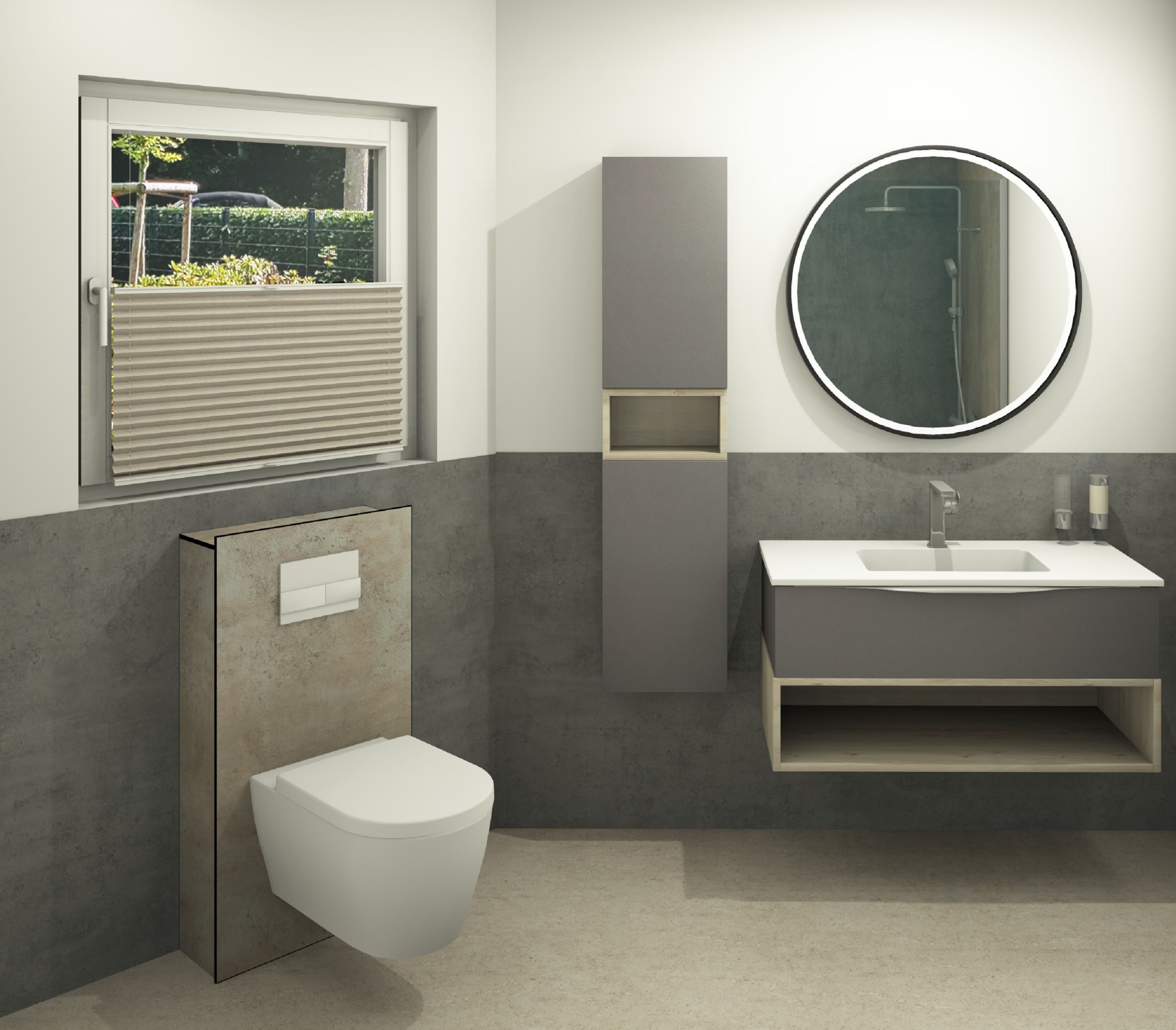 DK WC-Haube 1.030x540 mm für, TECE Vorwandmodul 980x500, Anaroa Perl