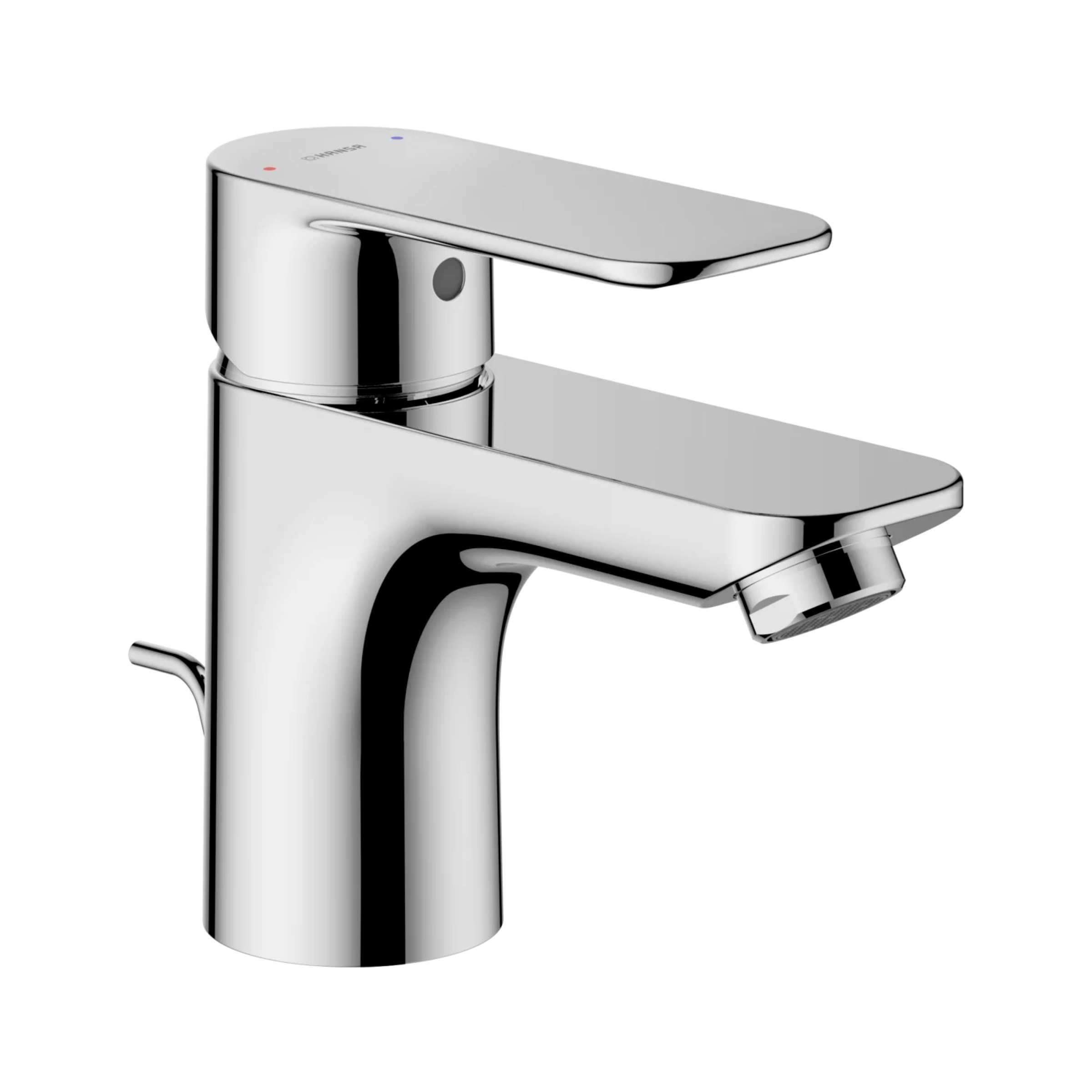 Hansa Basic Waschtisch Einhandmischer, chrom, mit Ablaufgarnitur
