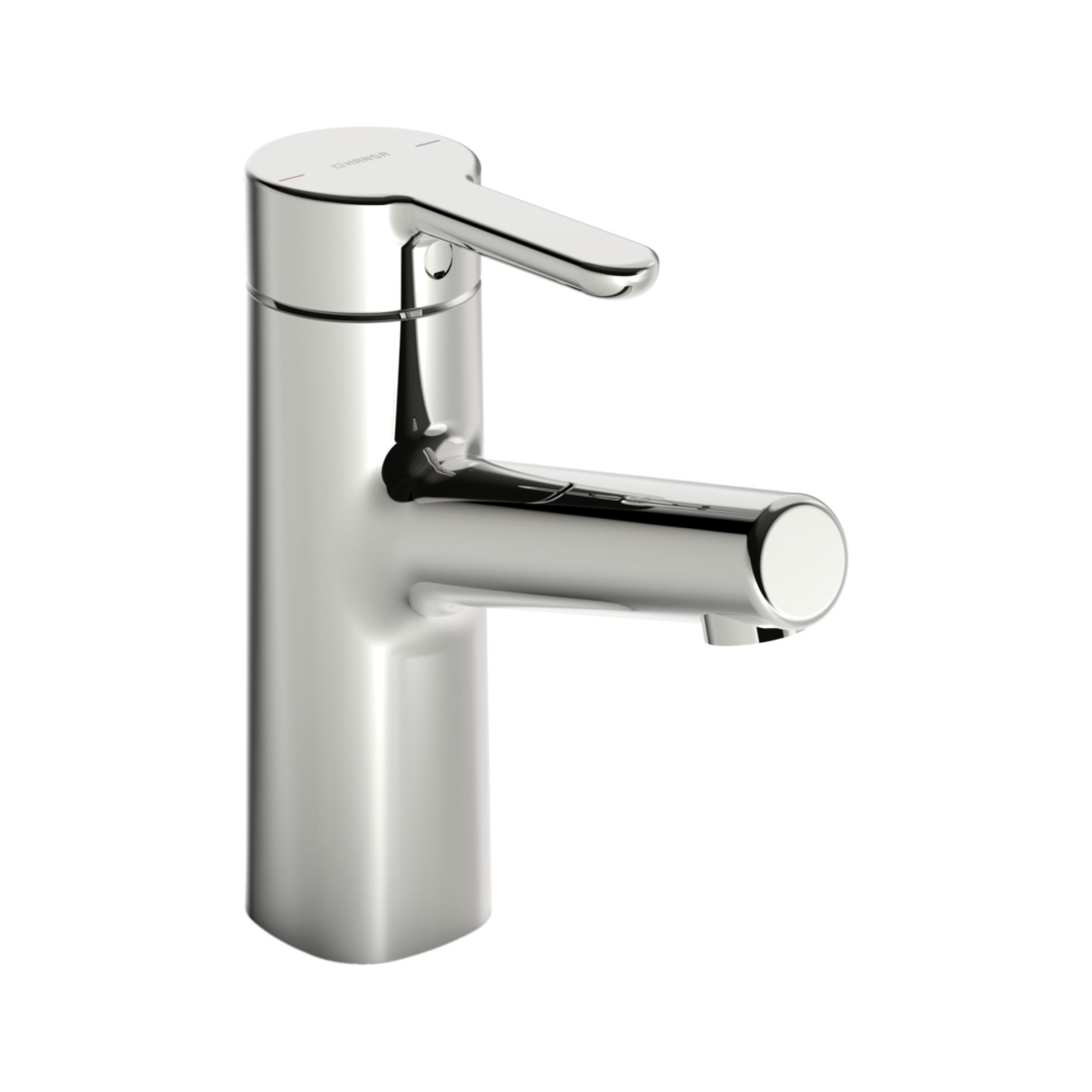 Hansa WT-Einhandmischer Hansadesigno, Style 5172 o. Ablaufgarnitur, verchromt