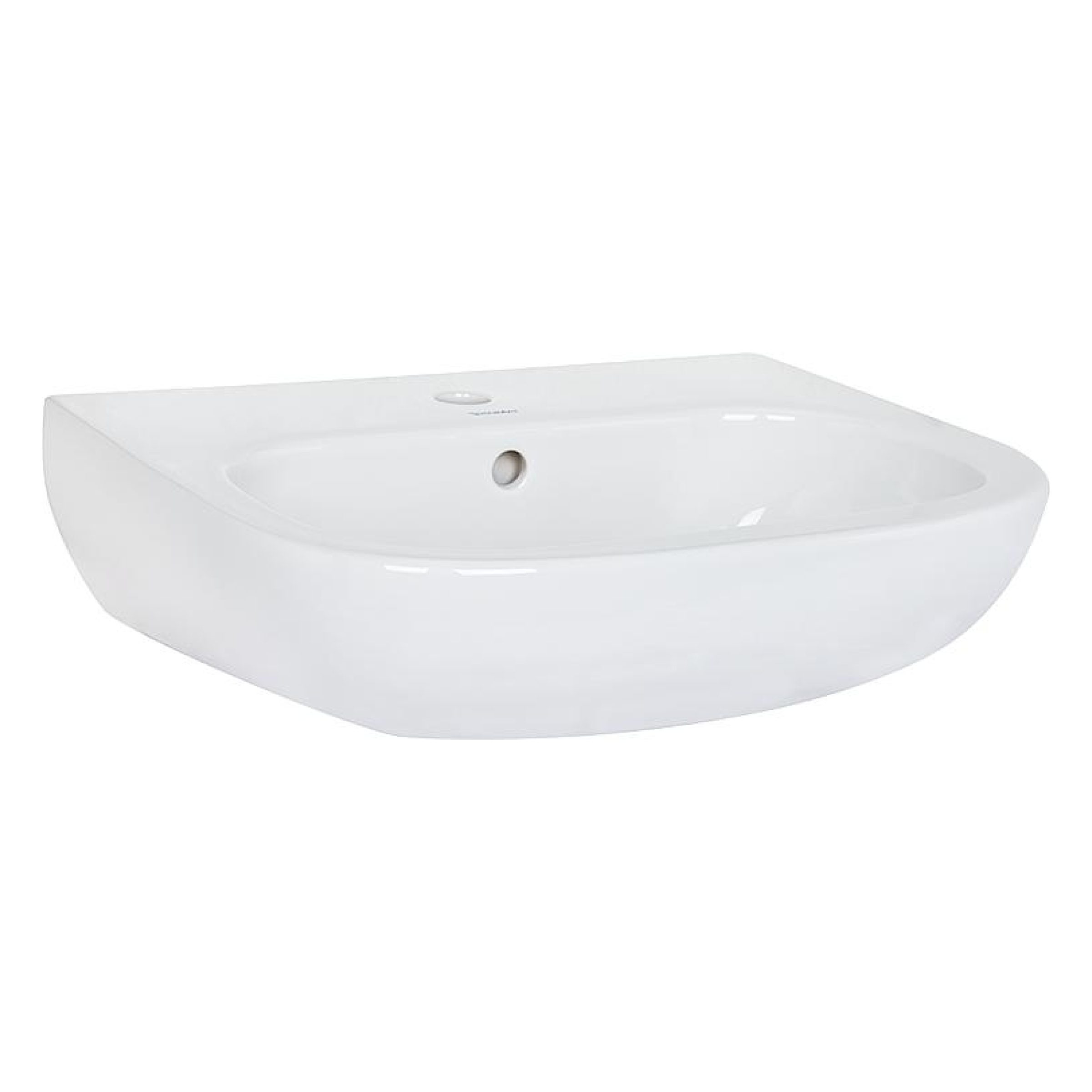Duravit 1-Loch Waschtisch D-Code, 550x430mm, weiß, mit Überlauf, mit Hahnloch