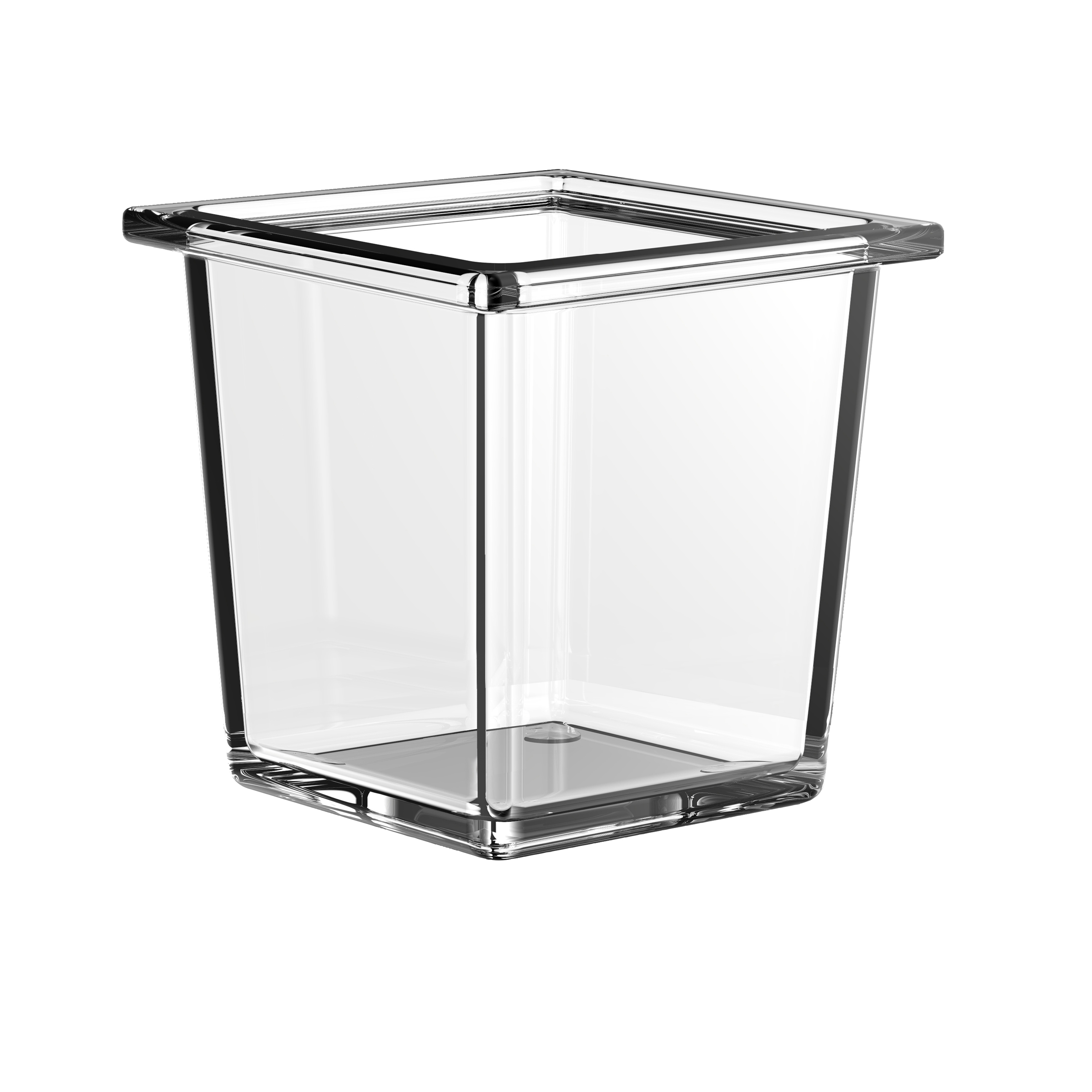 emco liaison Glasschale für Reling, tief, 98 x 99 x 98 mm, chrom