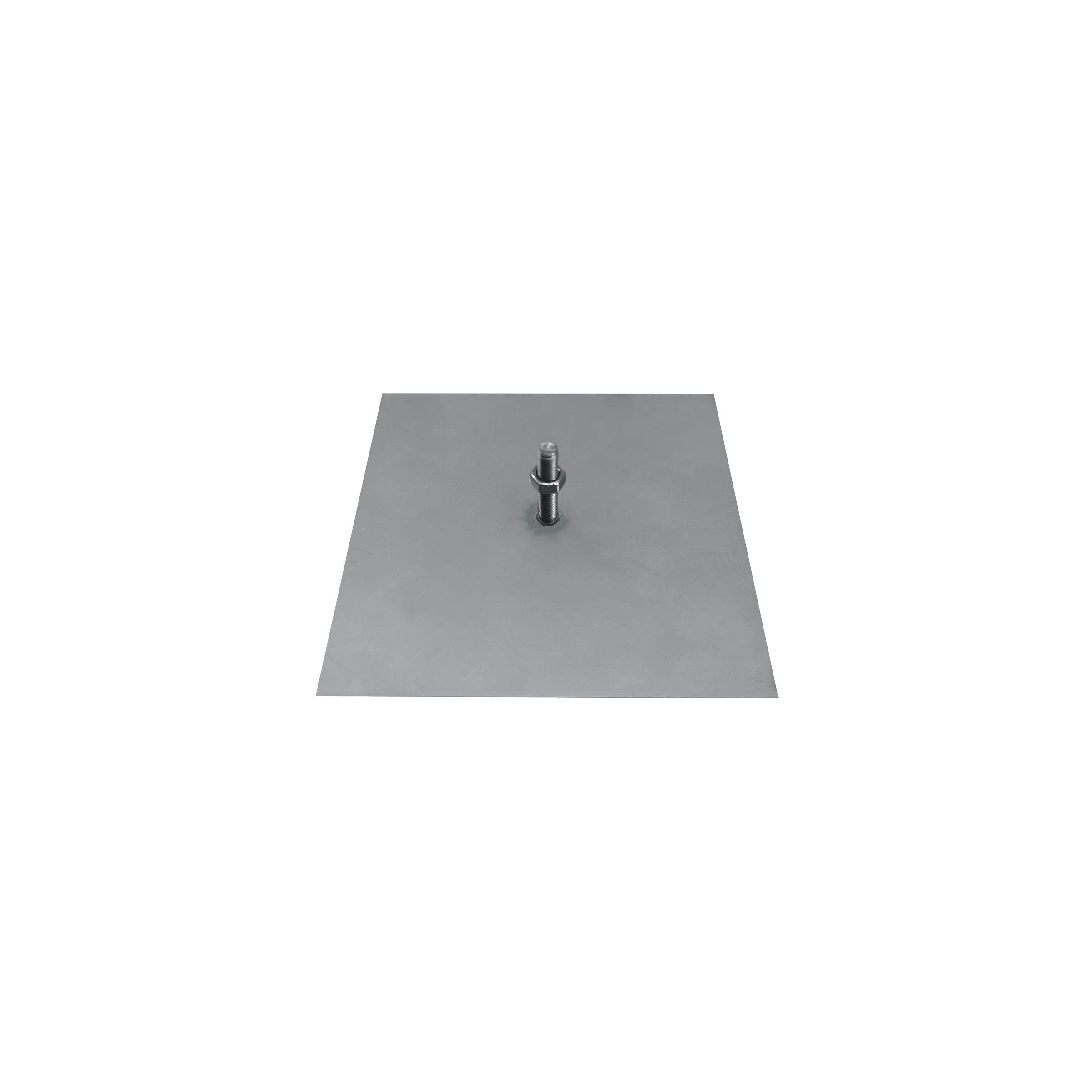 DK Abdichten - Montagebefestigungsblech, V2A Blech 100x100x1,5mm, mit Bolzen M5x30