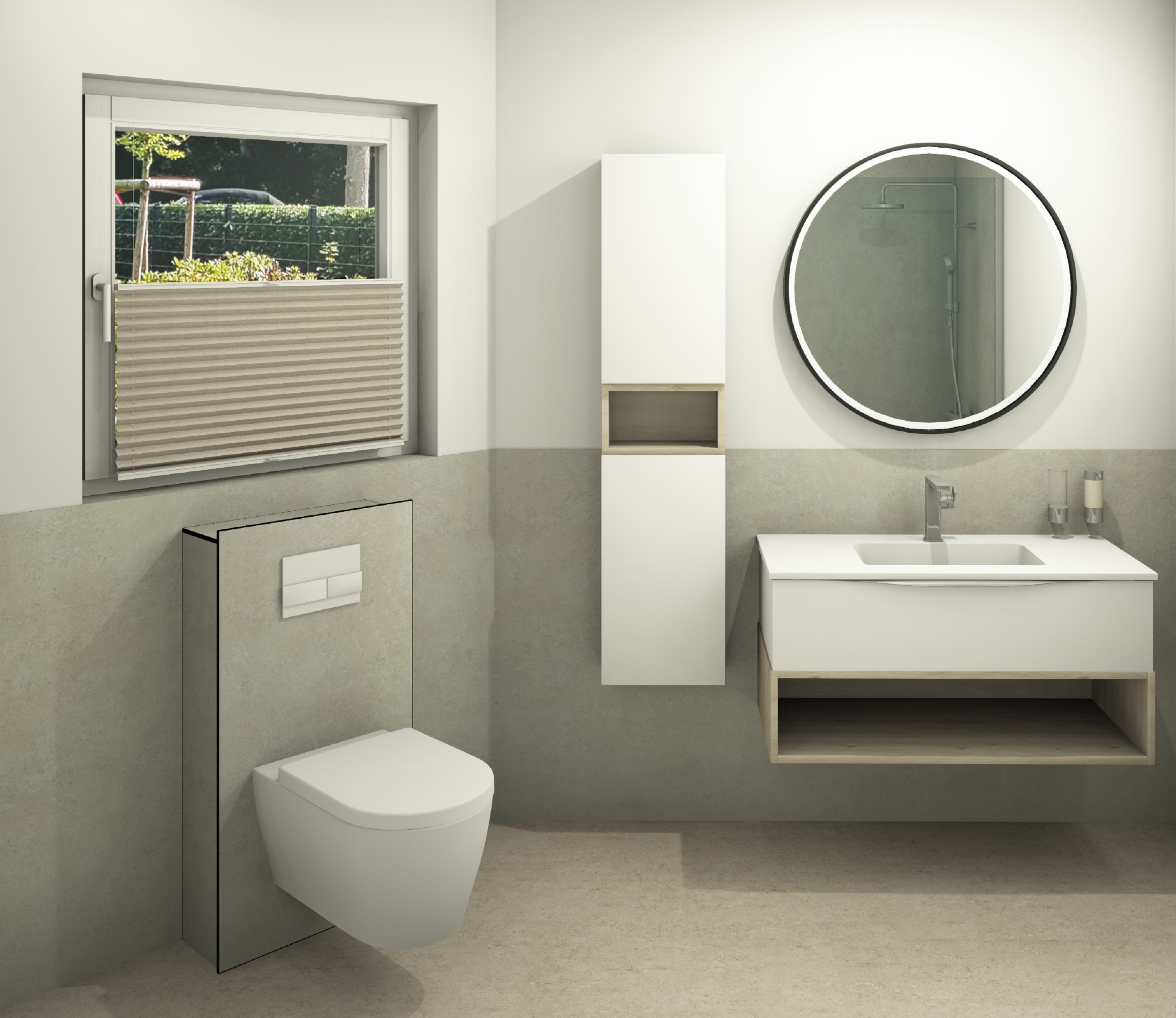 DK WC-Haube 1.030x540 mm für, TECE Vorwandmodul 980x500, Neide Perl