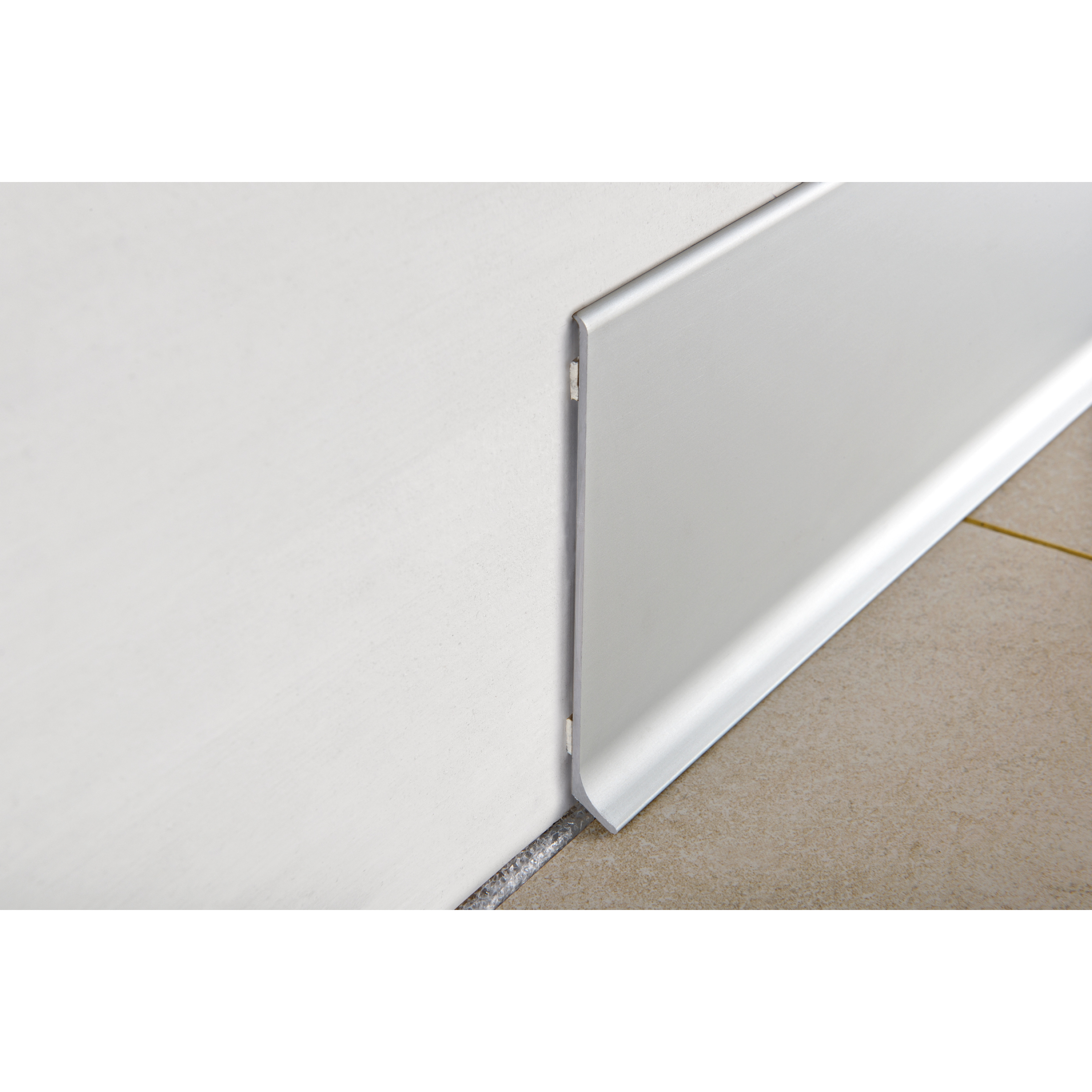 DK Floor Sockelleiste 40mm,, Länge 200cm Alu silber matt