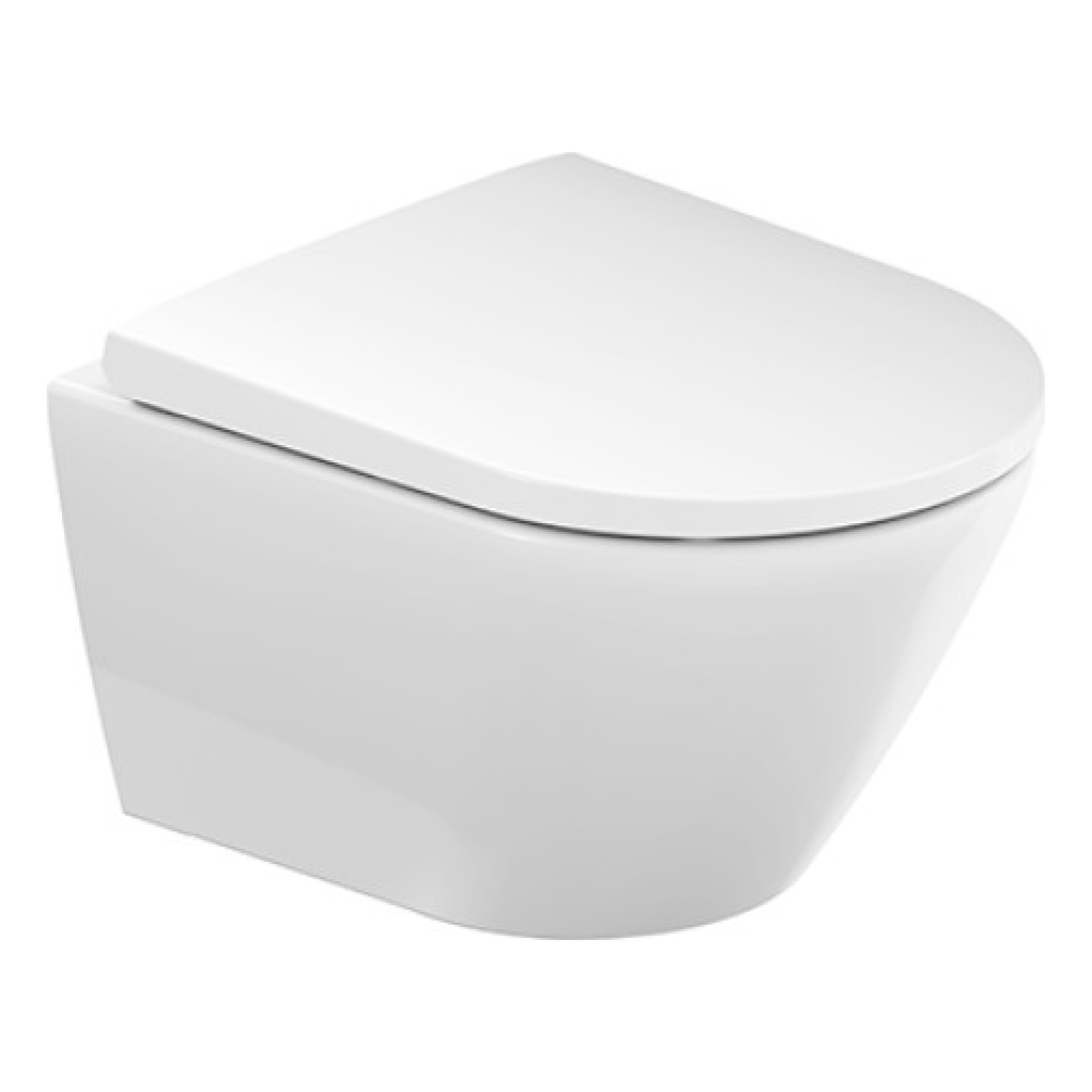 Duravit D-Neo Wand-WC Compact  Rimless® Set, WC 370x480 mm geschlossen + Sitz