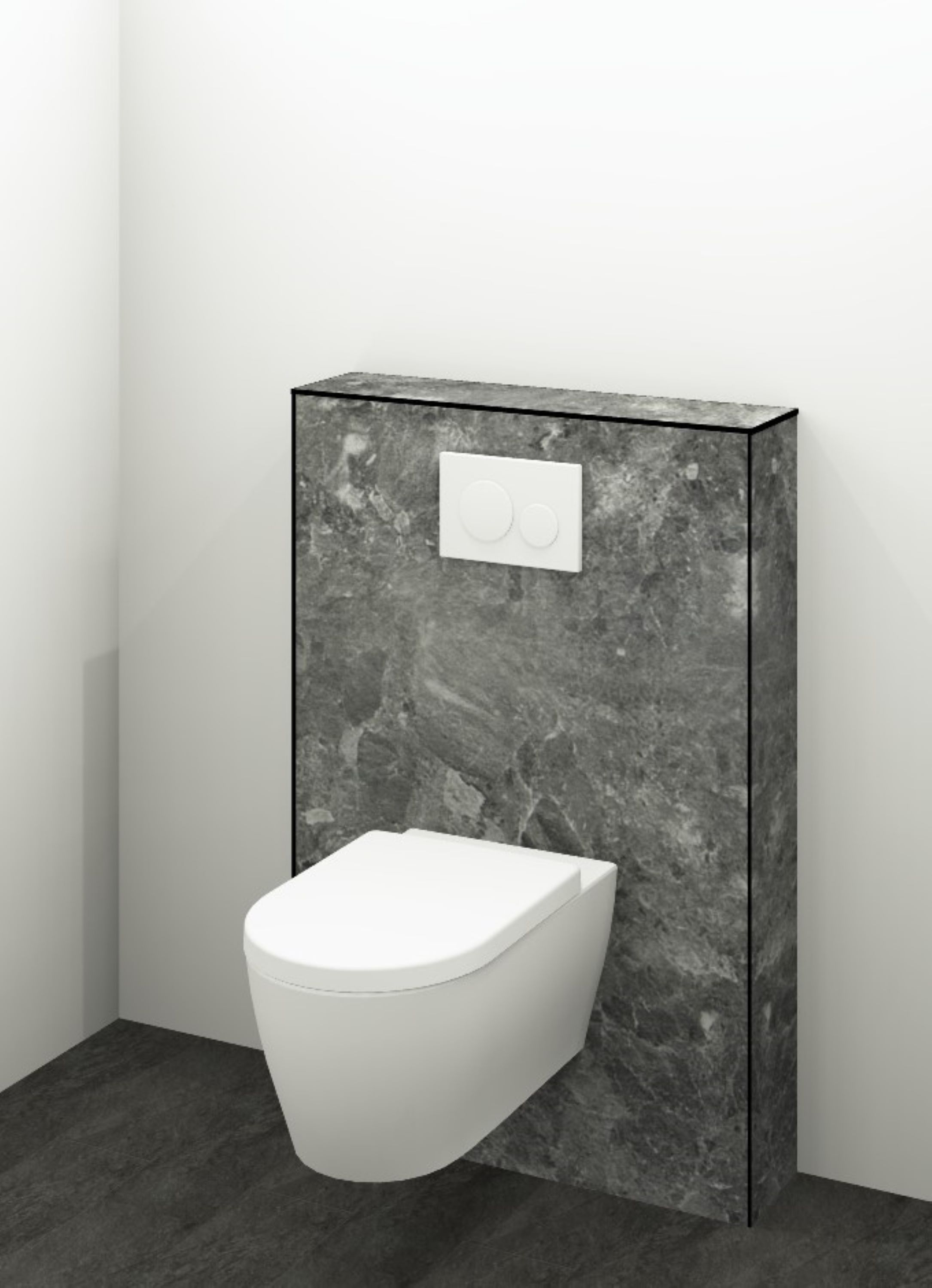 DK WC Modul B 800 H1190mm, o. Zubehör, Conca Perl