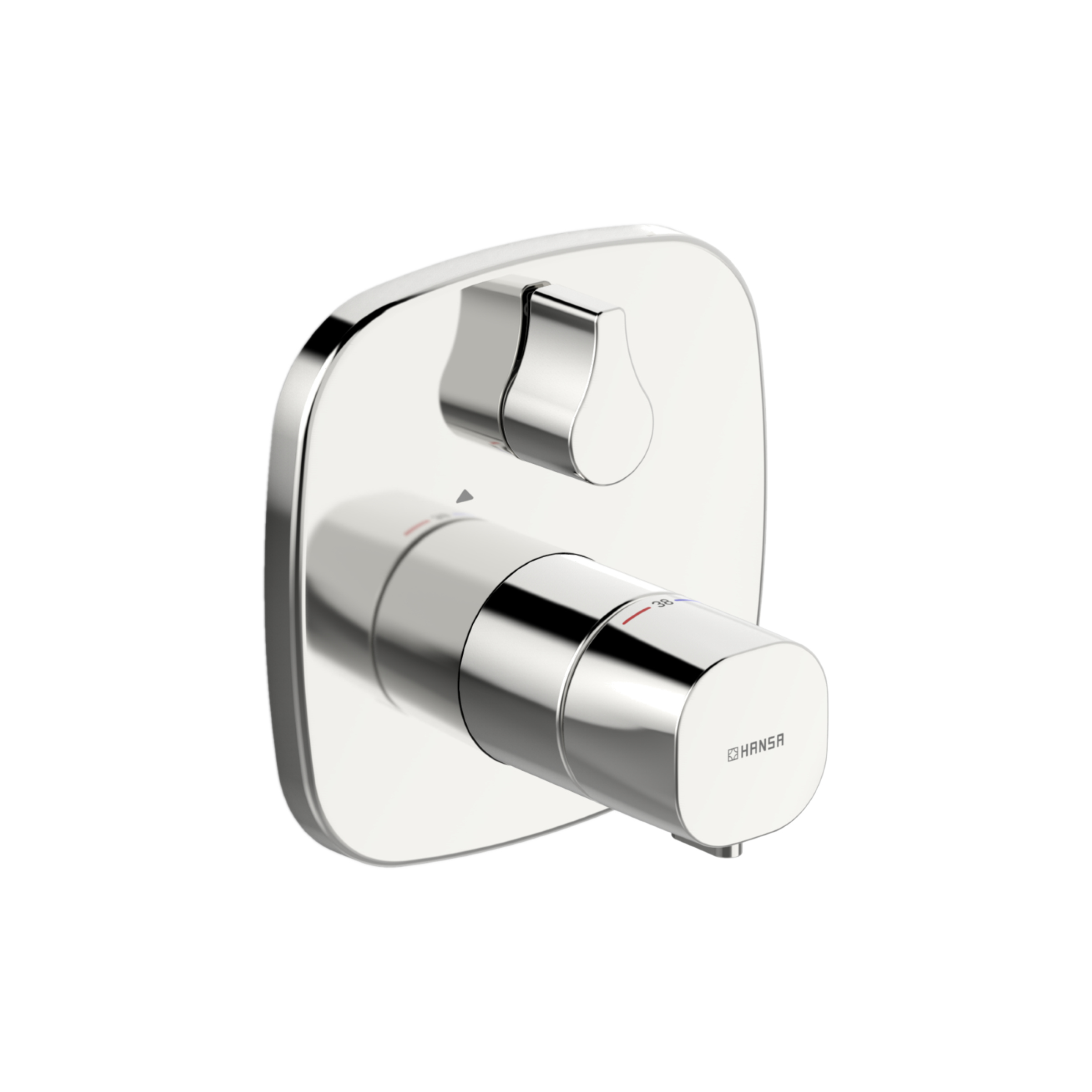 Hansa Living UP-Fertigset mit Absperrung, für Wanne/Brause chrom