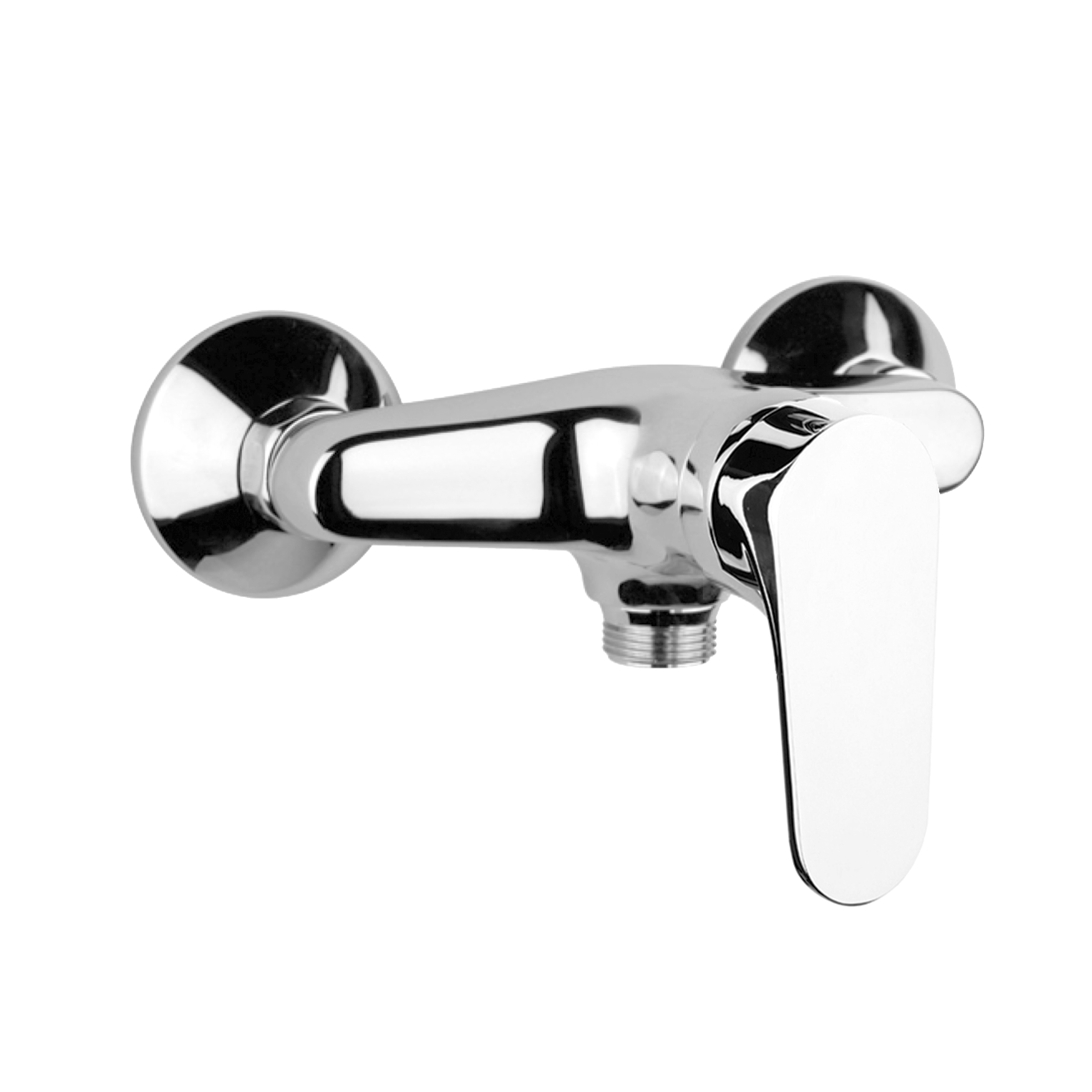DK Serie 255 Einhebel-Brausebatterie Aufputz, chrom
