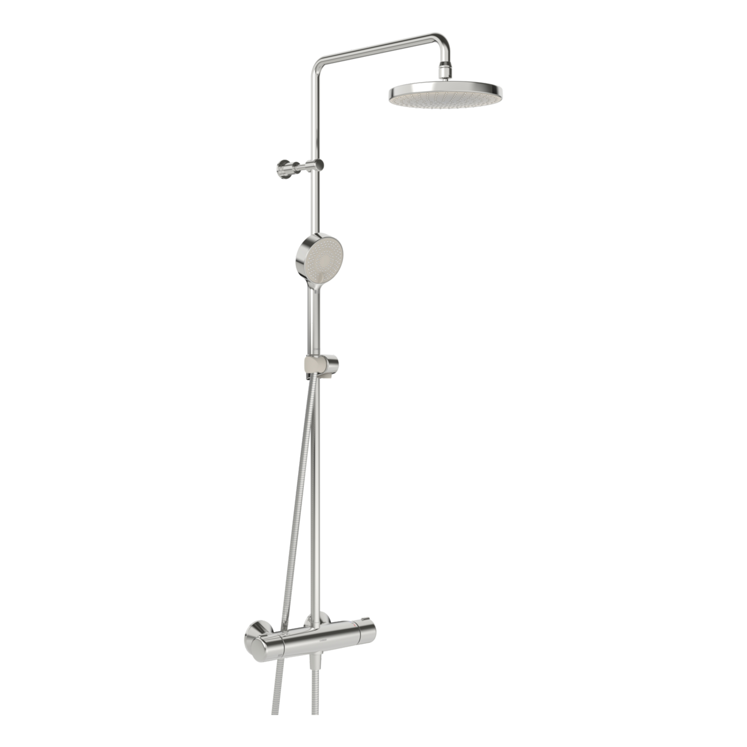 Hansa Regenbrause-Duscharmatur HANSAMICRA, 4435 Thermostat Handbrause Chrom DN 15