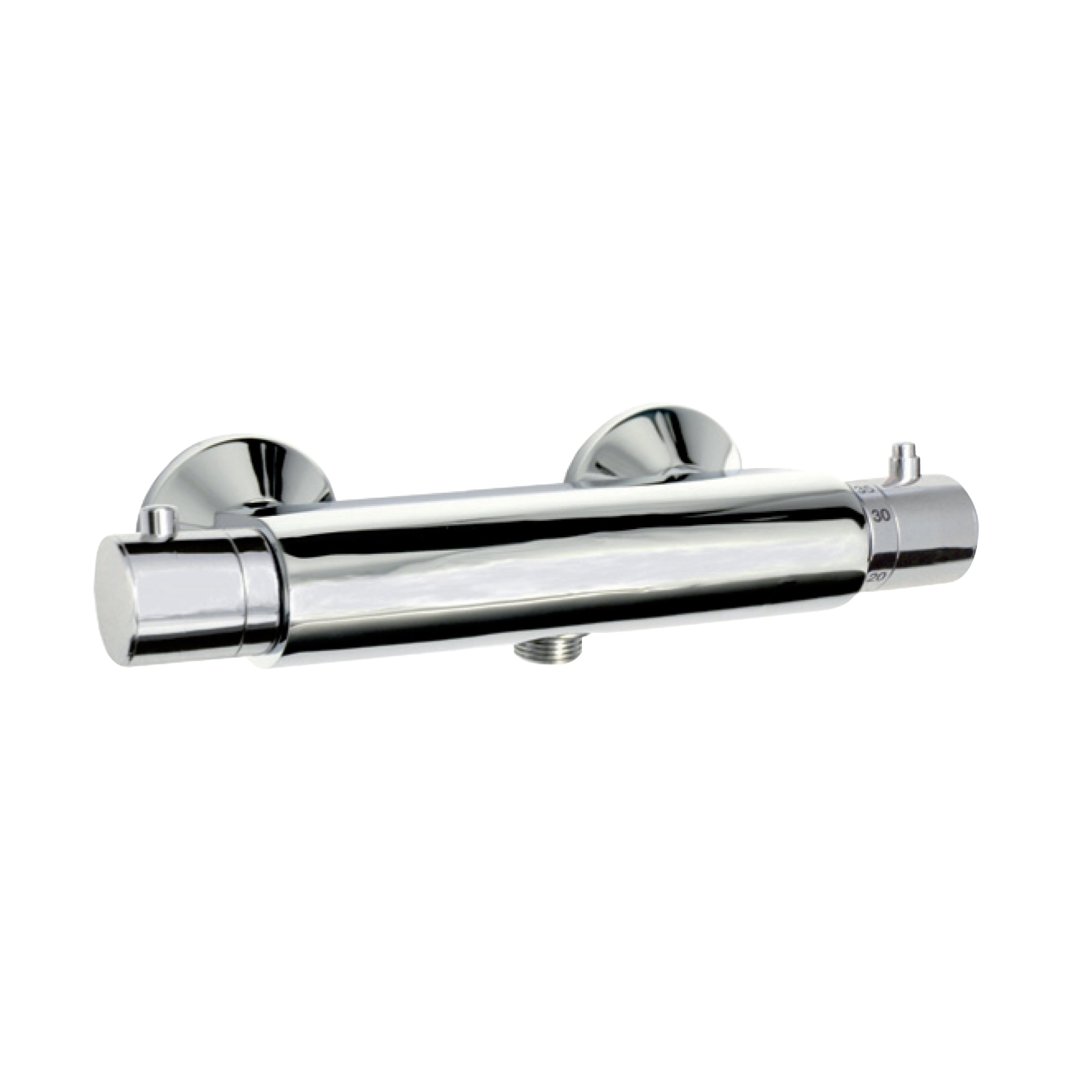 DK Serie 255 Thermostat-Brausebatterie Aufputz, chrom