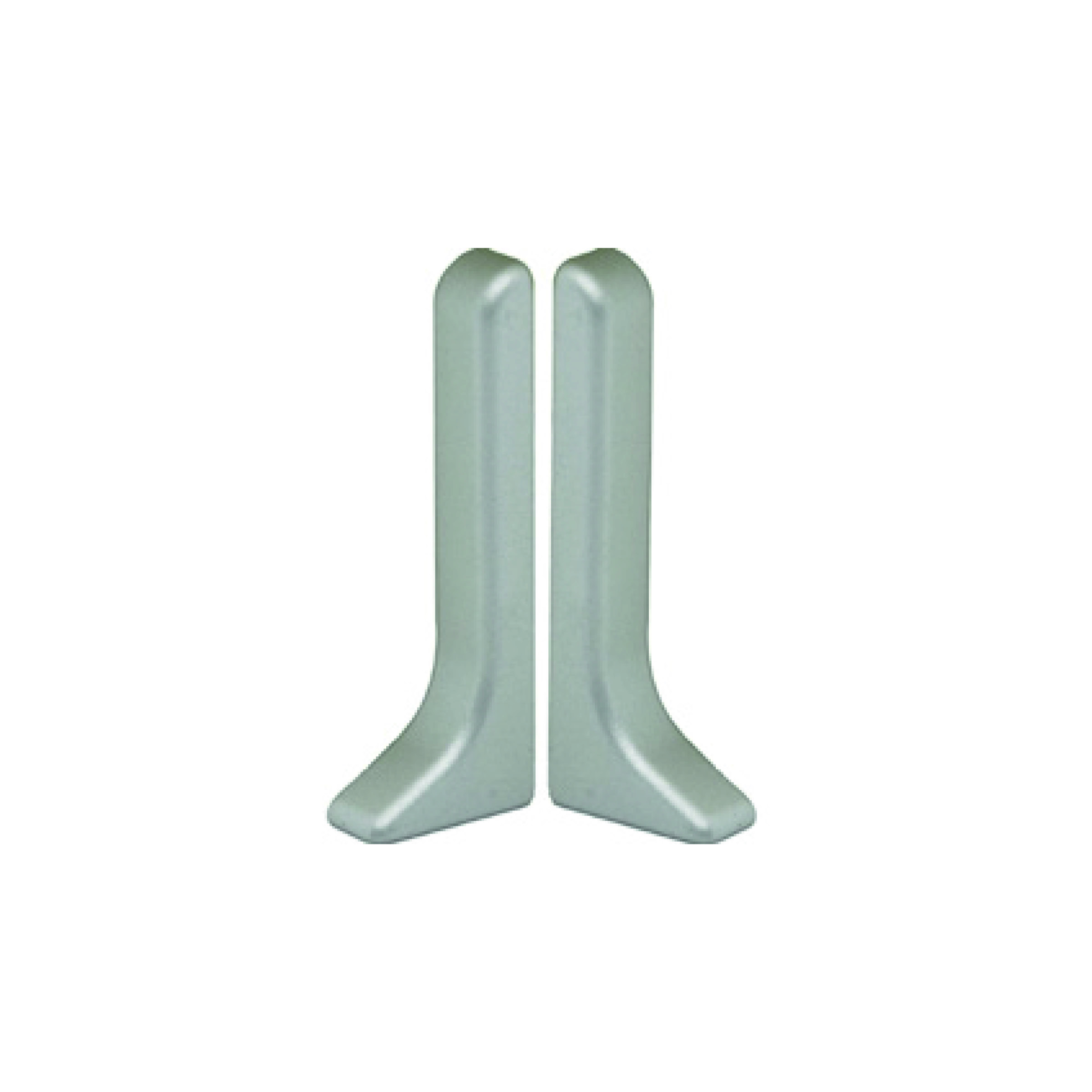 DK Floor Sockelleiste Endkappen,, je re/li 40mm Silber matt, VE 6 Stck