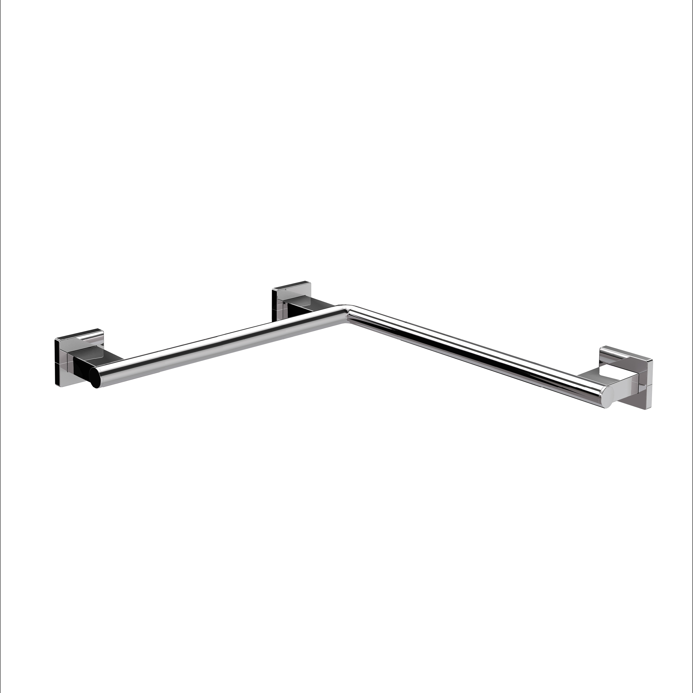emco system 2 Eckgriff/Handlauf, mit Befestigungsmaterial, chrom