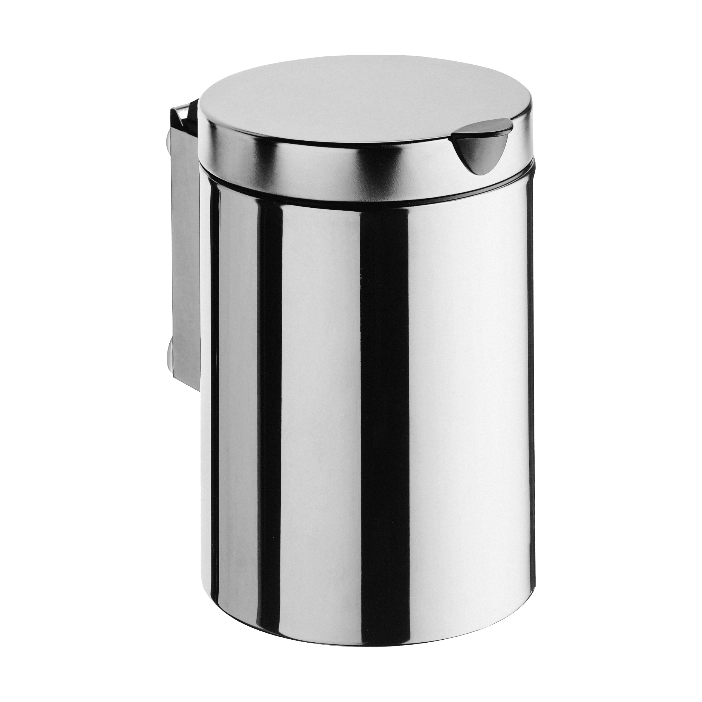 emco system 2 Abfallbehälter mit Deckel, Wandmodell, 3 l, rund, chrom
