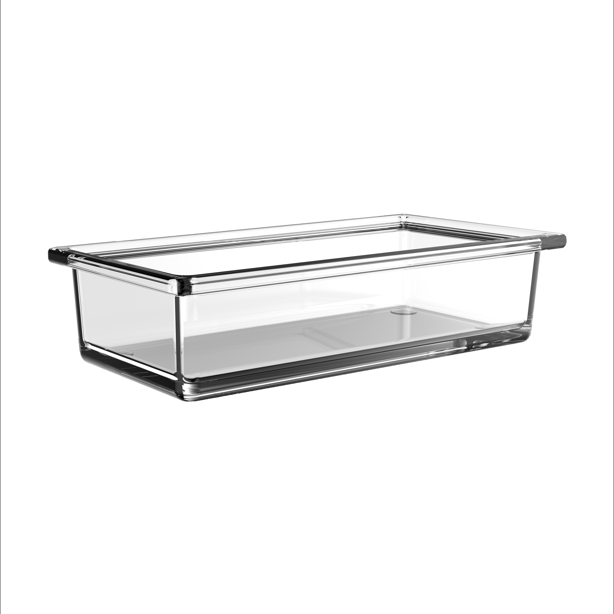emco liaison Glasschale für Reling, lang, 198 x 48 x 98 mm, chrom