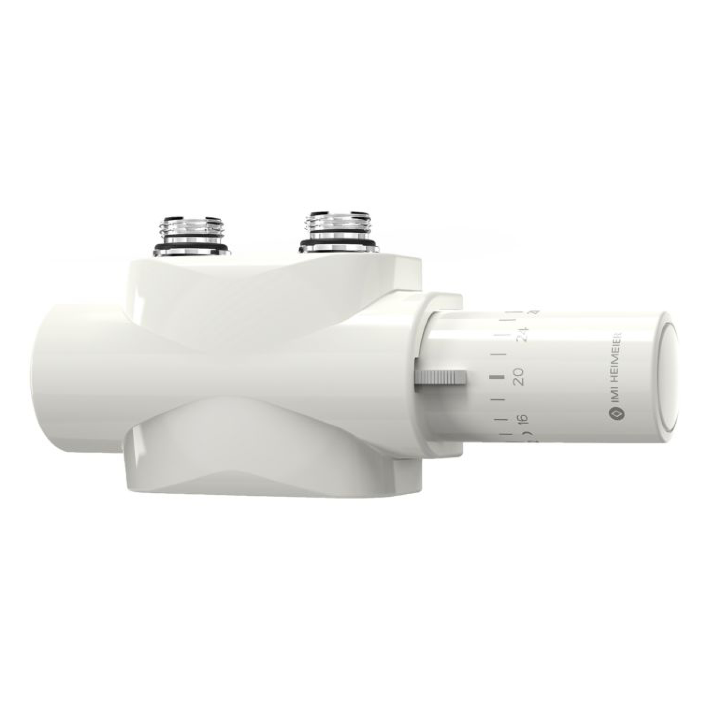 DK Ventilblock Multilux 4-Set mit Halo, weiß, Umstellbar von Zweirohr- auf Einrohrbetrieb
