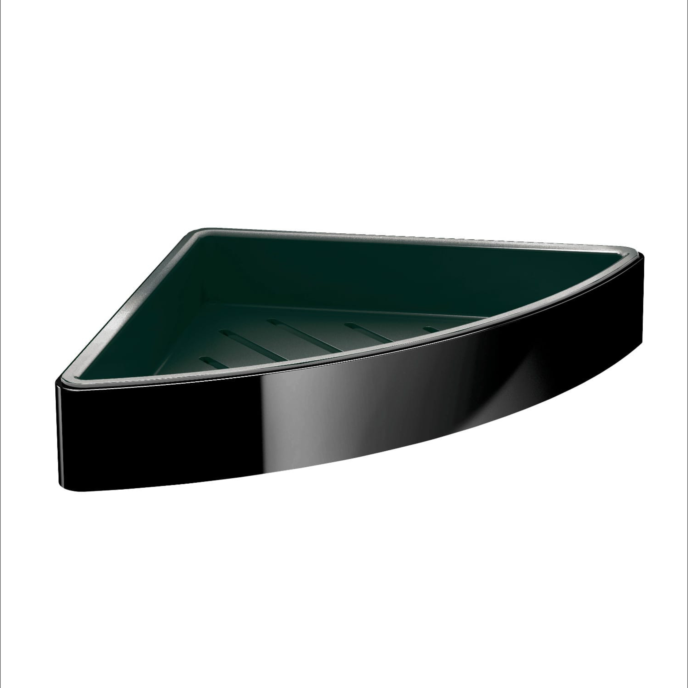 emco loft Eckseifenkorb, 179 x 34 x 179 mm, schwarz/schwarz