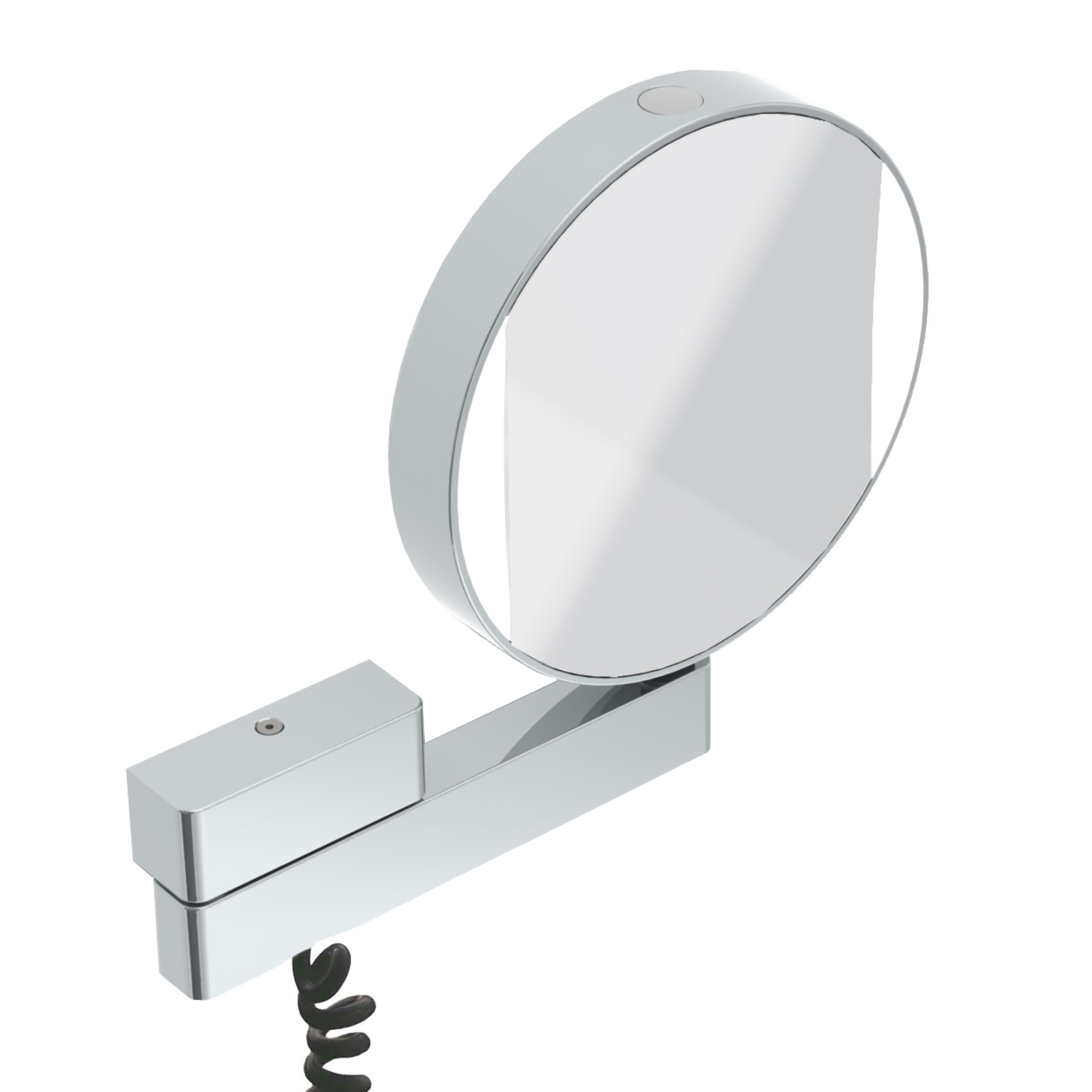 emco LED-Rasier- und Kosmetikspiegel, 1-armig, 3+7-fach, rund, D: 202 mm, X