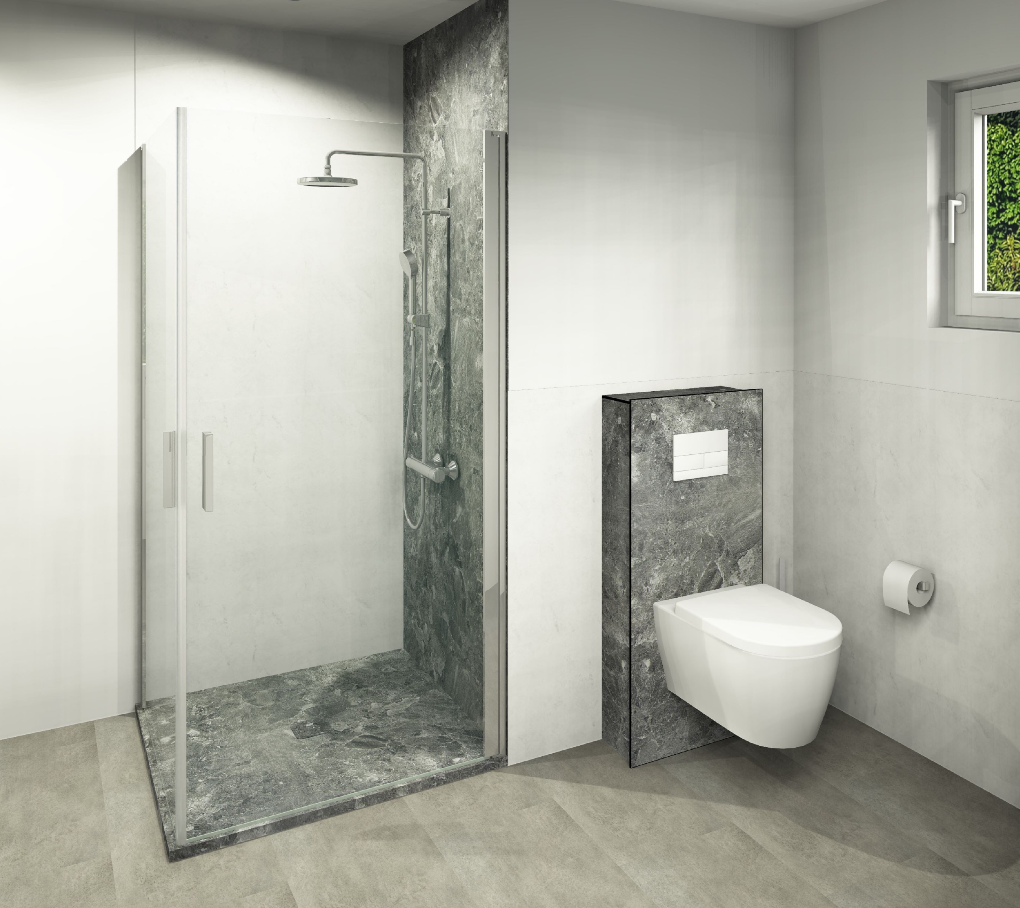 DK WC-Haube 1.170x540 mm für, TECE Vorwandmodul 1.120x500, Conca Save