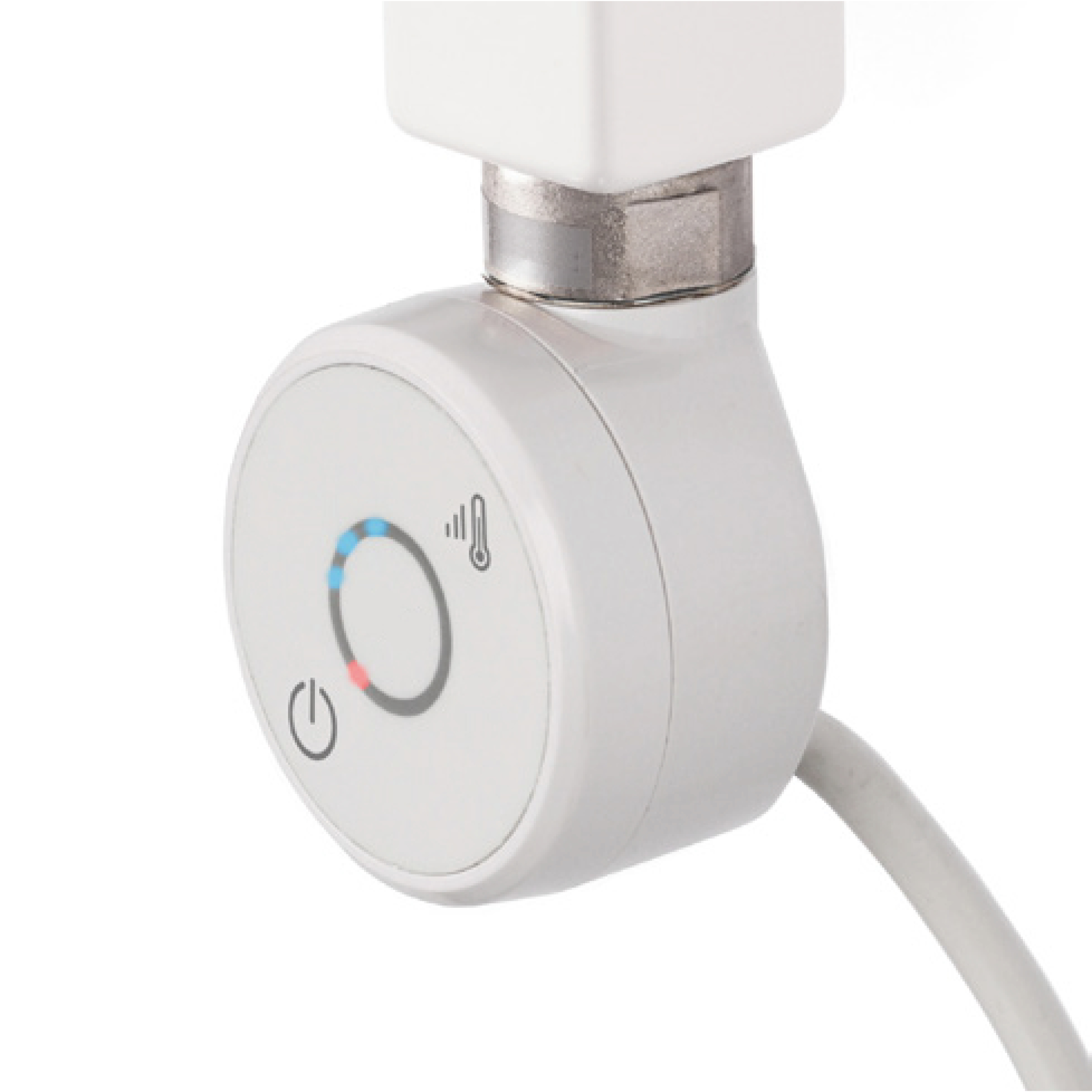 DK Heizkörper Heizpatrone 400 Watt, Spiralkabel mit Stecker, Länge 335 mm, weiß