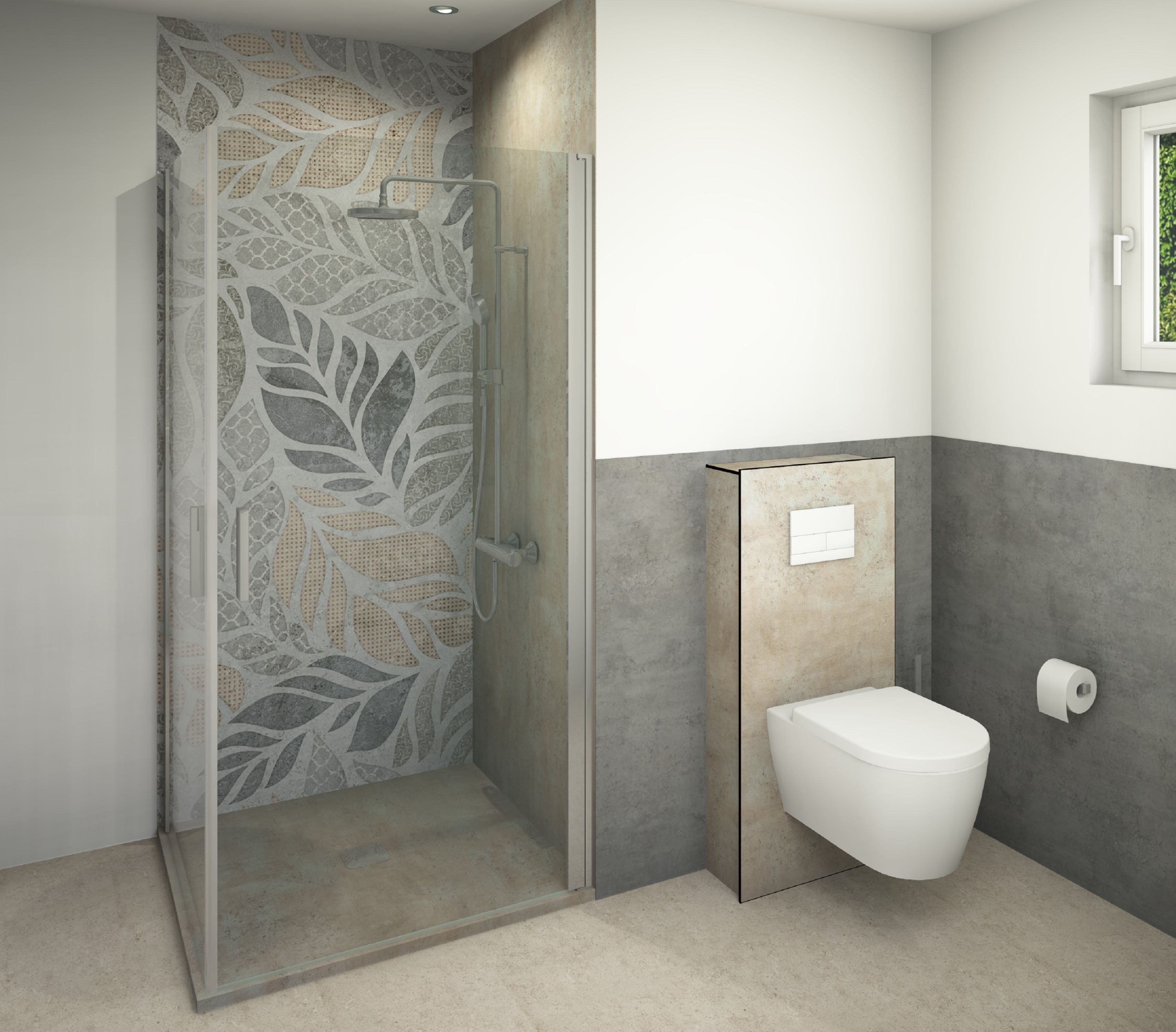 DK WC-Haube 1.170x540 mm für, TECE Vorwandmodul 1.120x500, Anaroa Perl