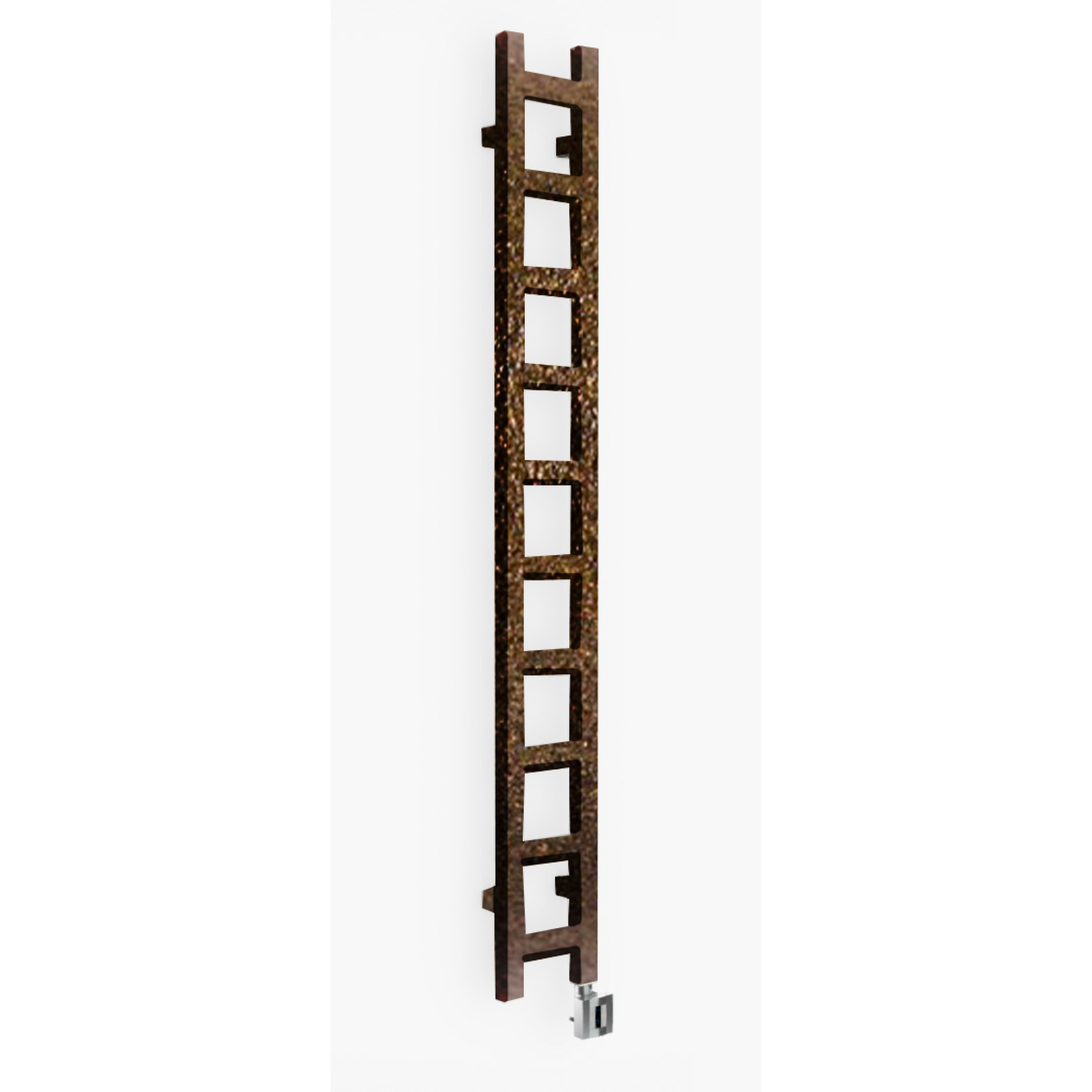 DK Badheizkörper Santa Epoxi, Standarda. H1280mm B200mm T80mm, edel braun
