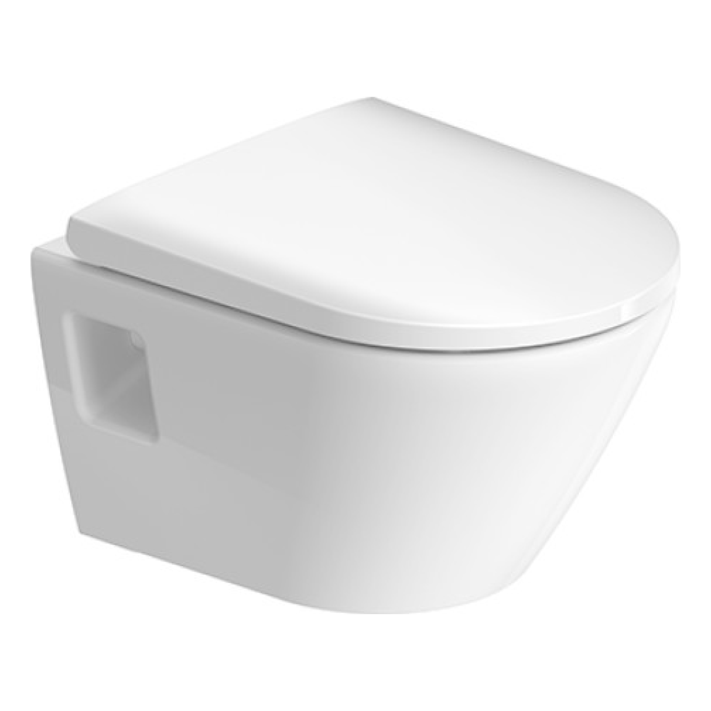 Duravit D-Neo Wand-WC Compact  Rimless® Set, WC 370x480mm offen + Sitz