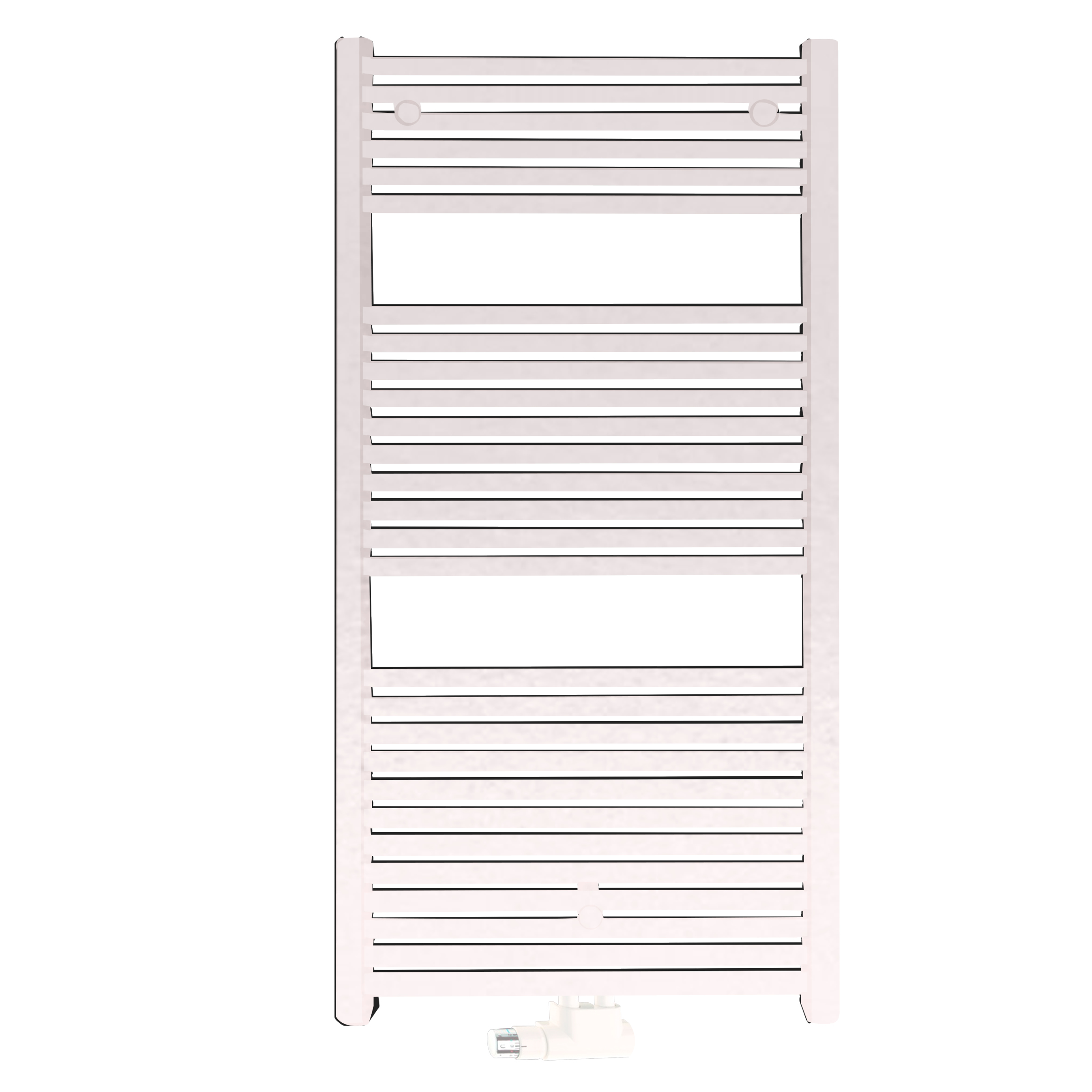DK Heizkörper Lanzarote Epoxi, Mittela. H1318mm B1000mm T100mm, weiße Wand