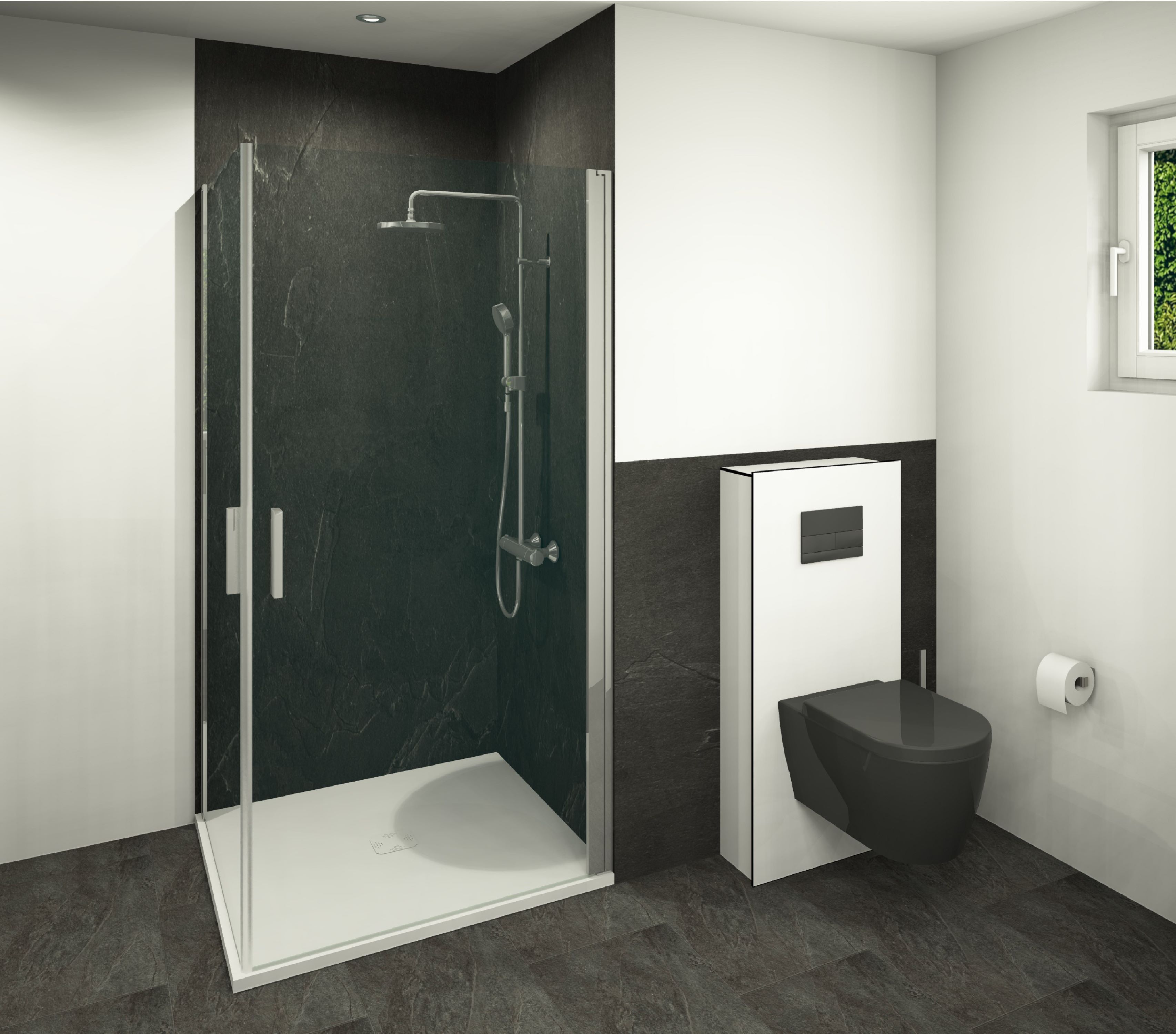 DK WC-Haube 1.170x540 mm für, TECE Vorwandmodul 1.120x500, Weiß Perl