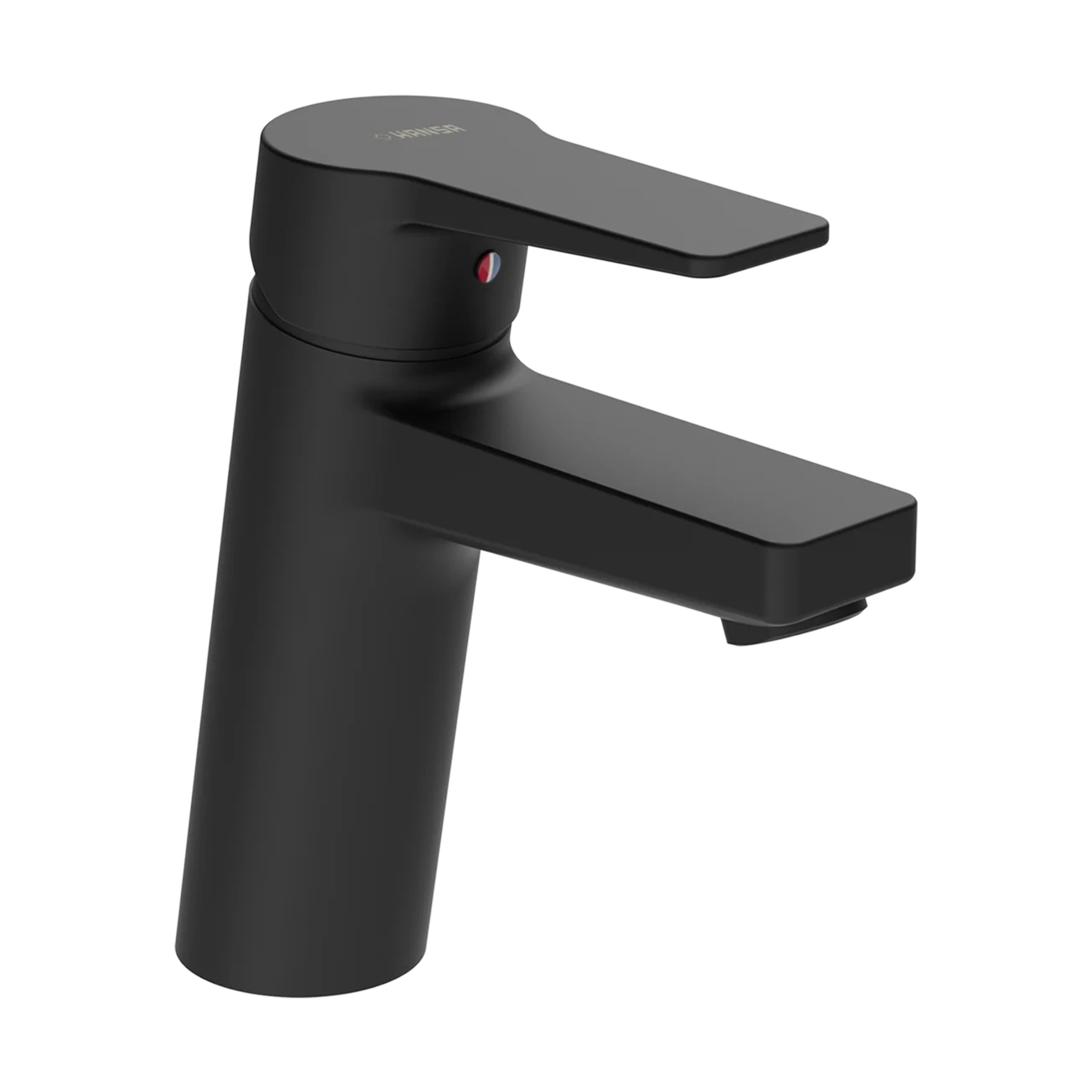 Hansa Twist XL Waschtisch-Einhand-Einlochbatterie, ohne Ablaufgarnitur, matt-schwarz