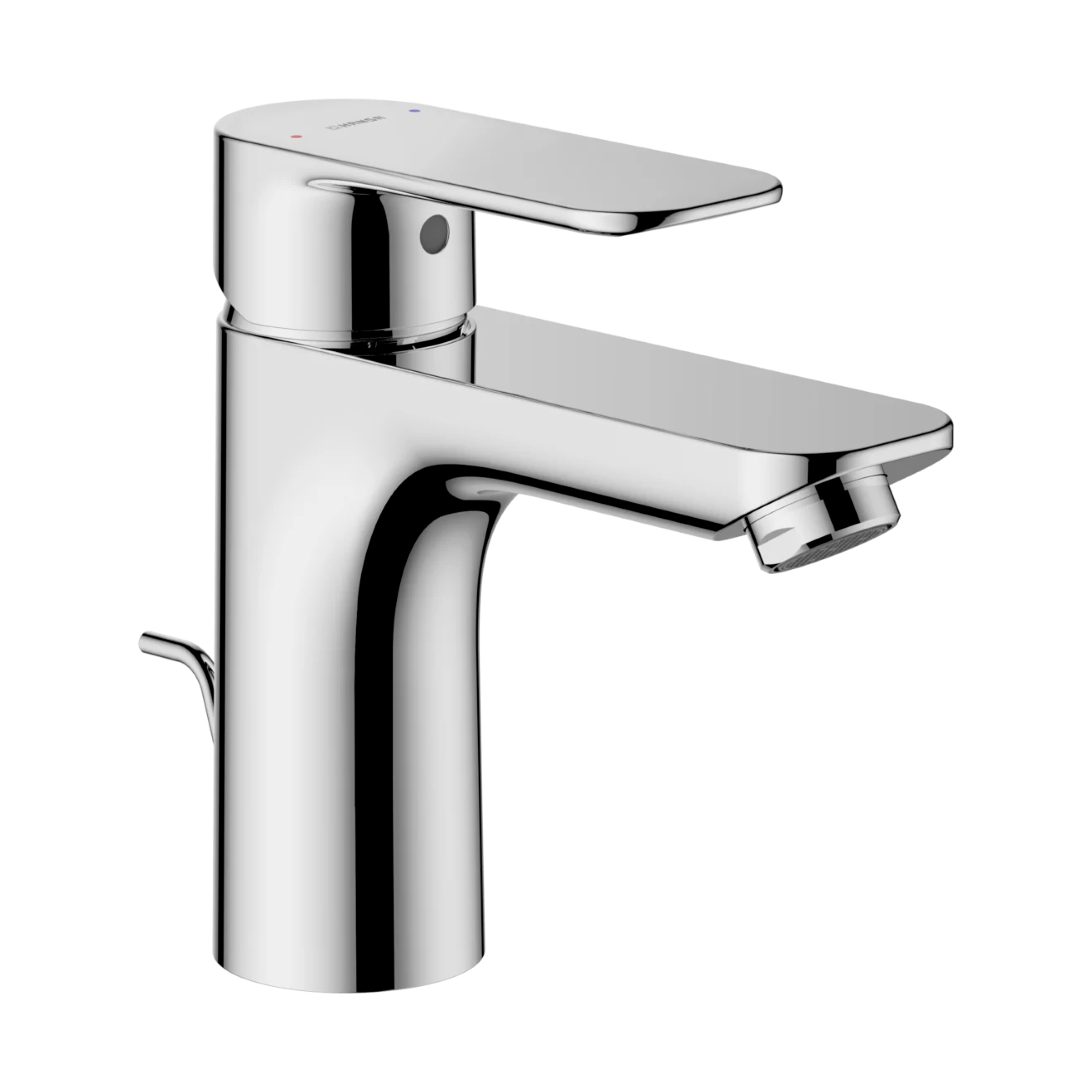Hansa Basic XL Waschtisch Einhandmischer, chrom, mit Ablaufgarnitur