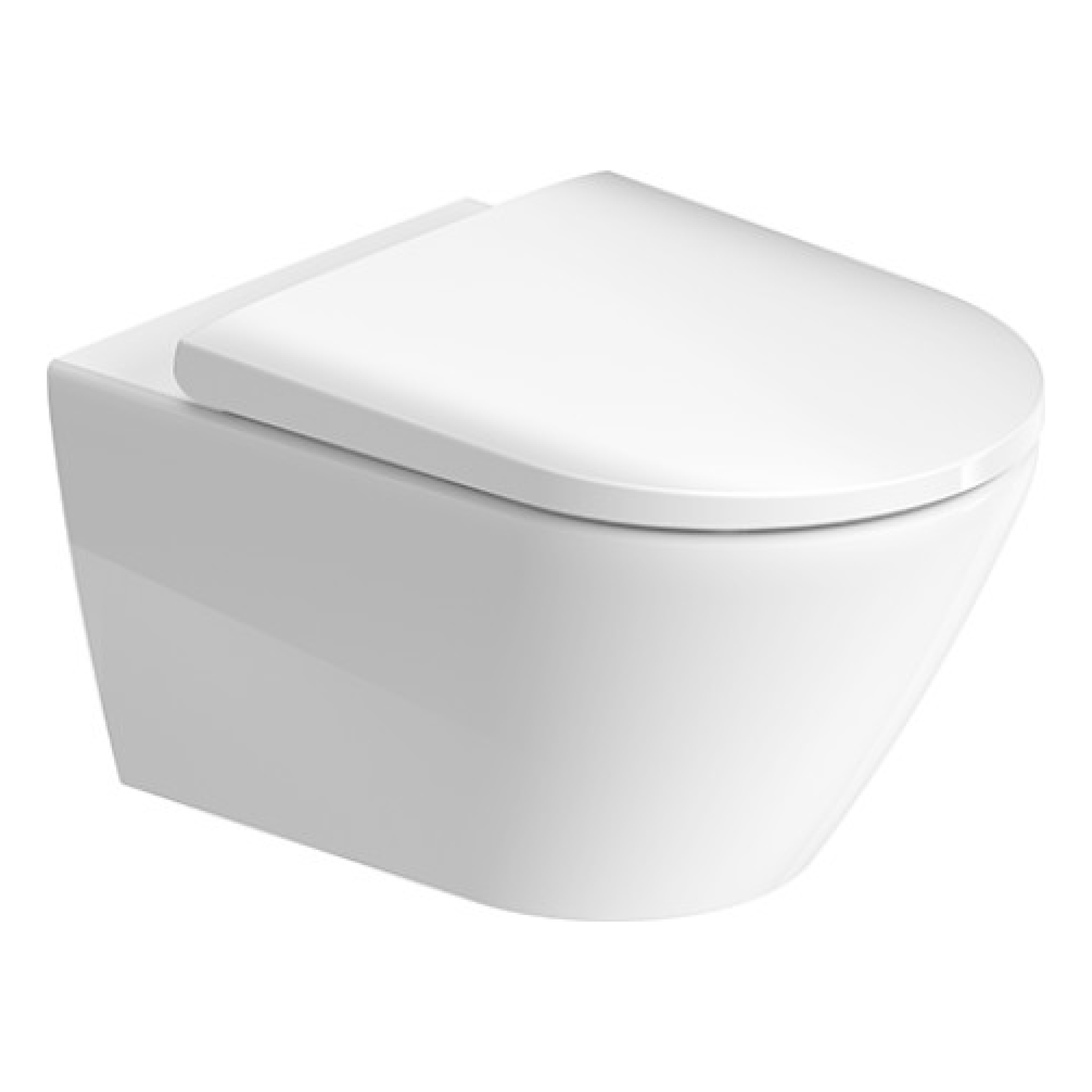 Duravit D-Neo Wand-WC  Rimless® Set, WC 370x540mm geschlossen + Sitz